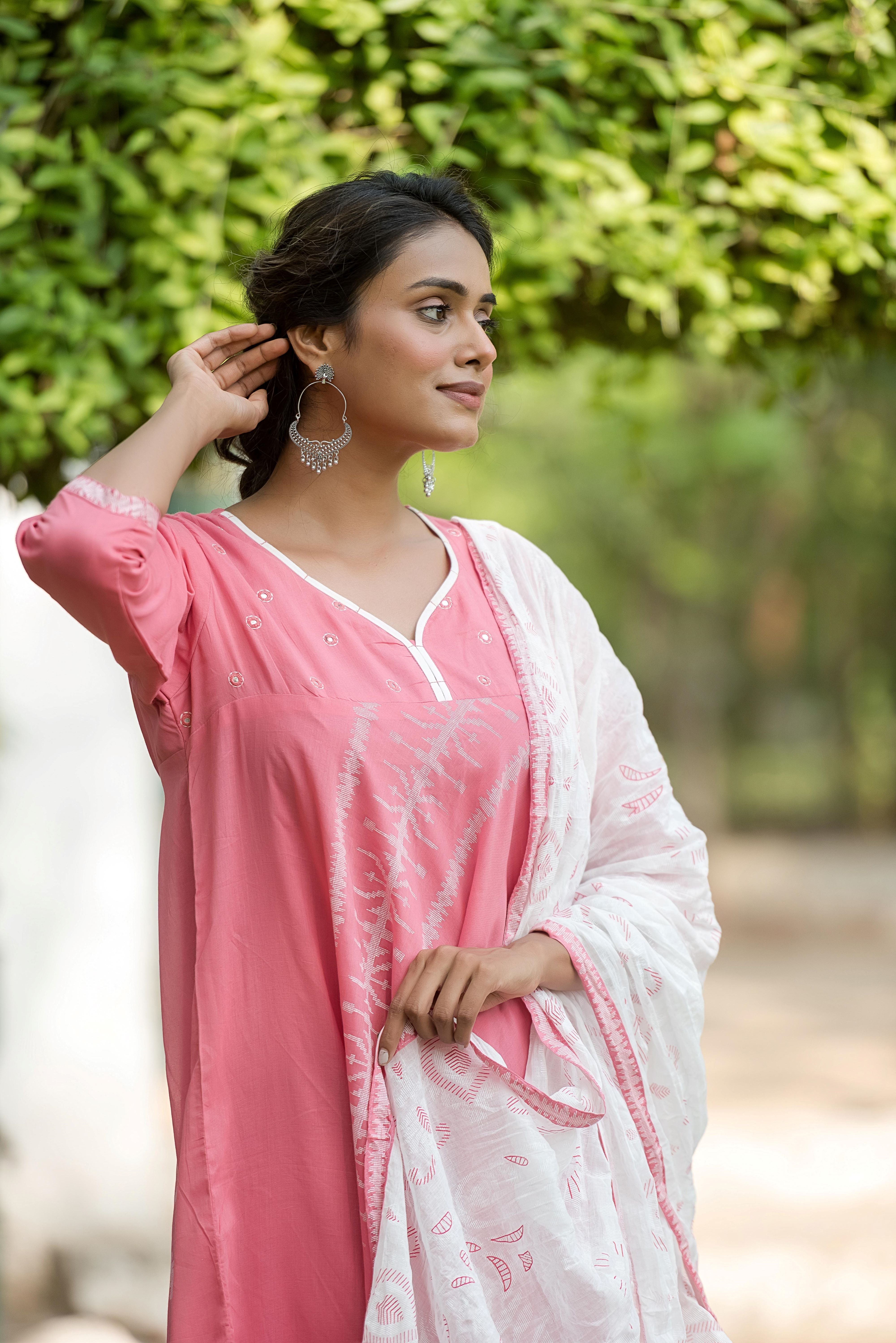 Pich Mal A-line Salwar Suit