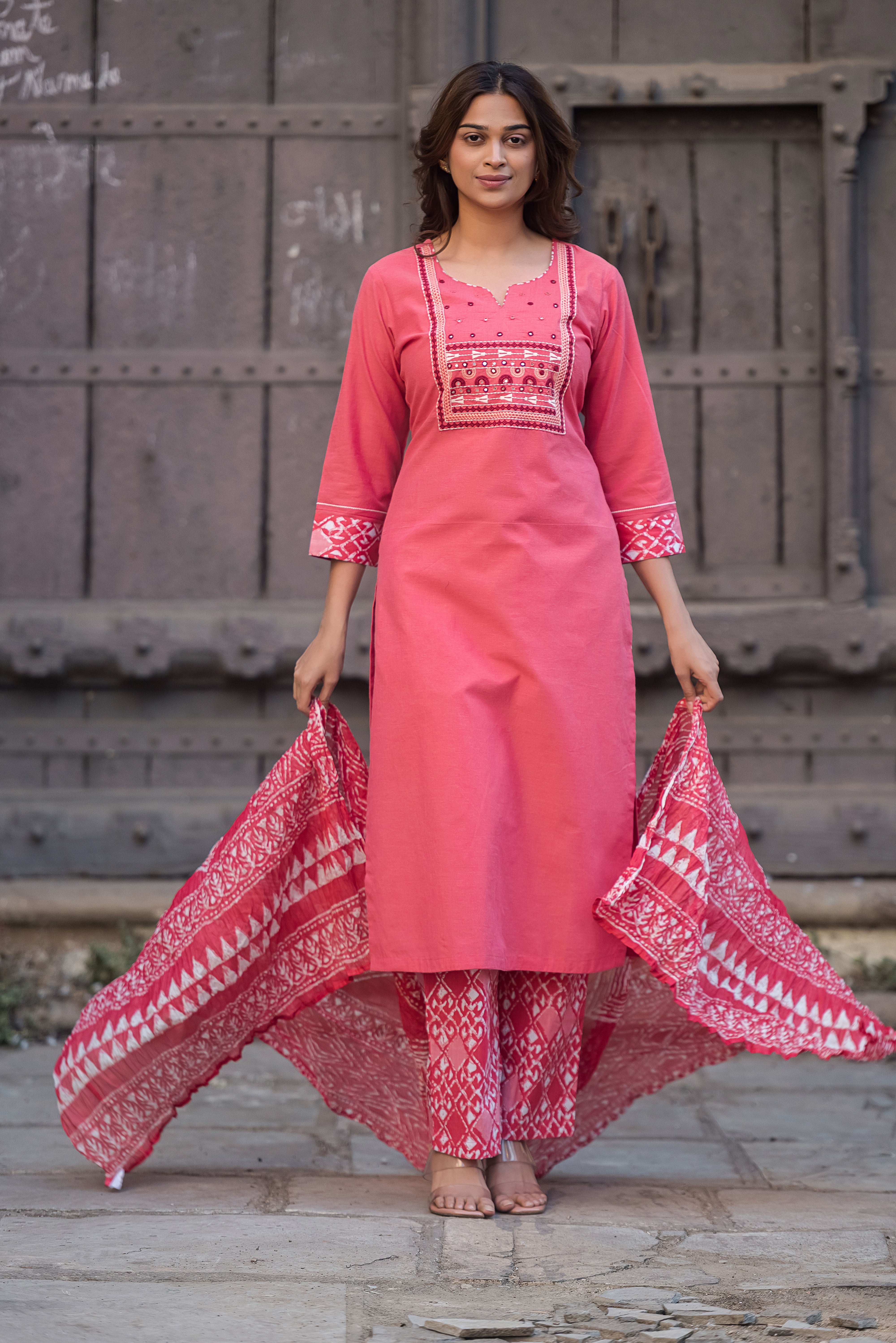 Pich Straight South Cotton Salwar Suit Set