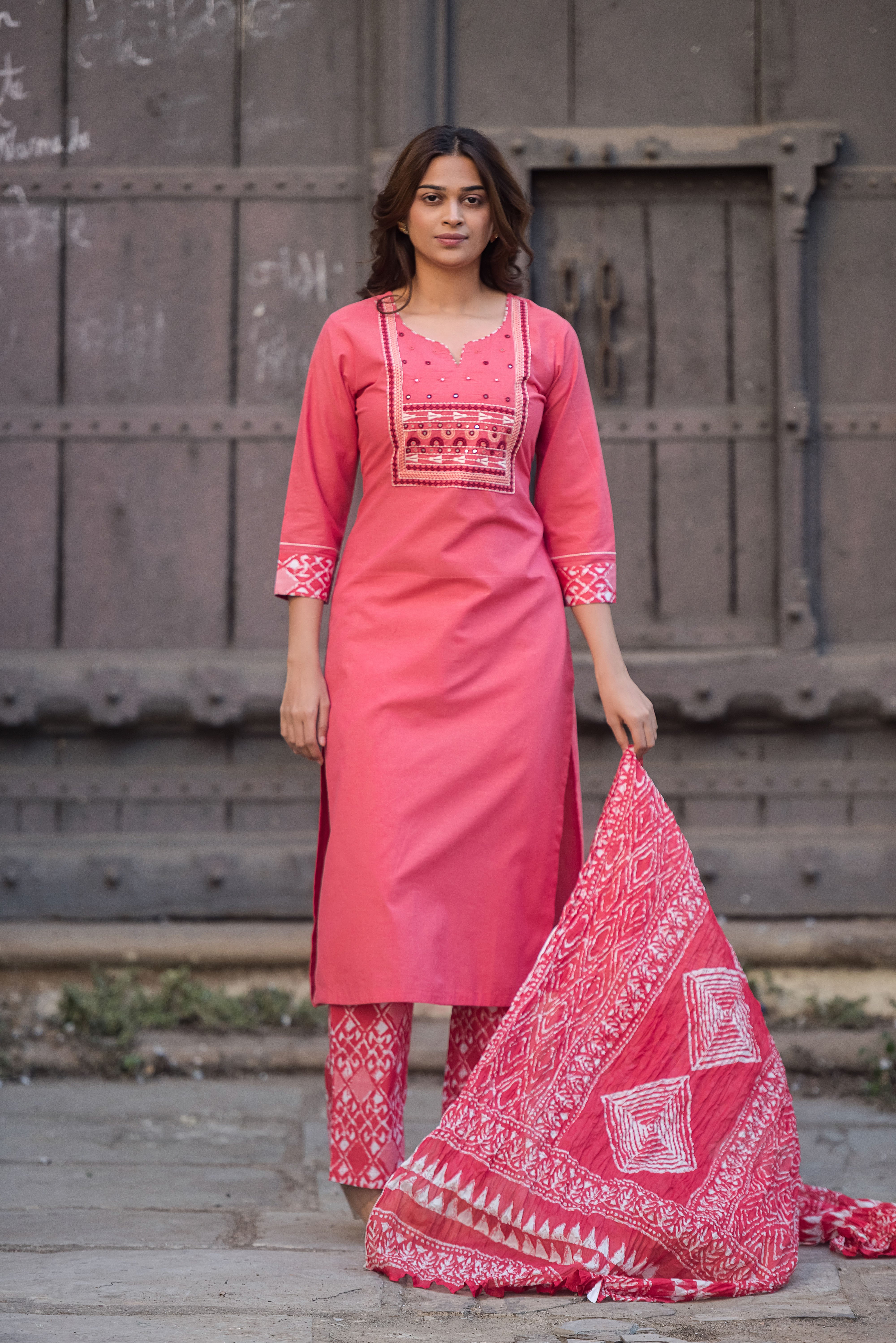 Pich Straight South Cotton Salwar Suit Set