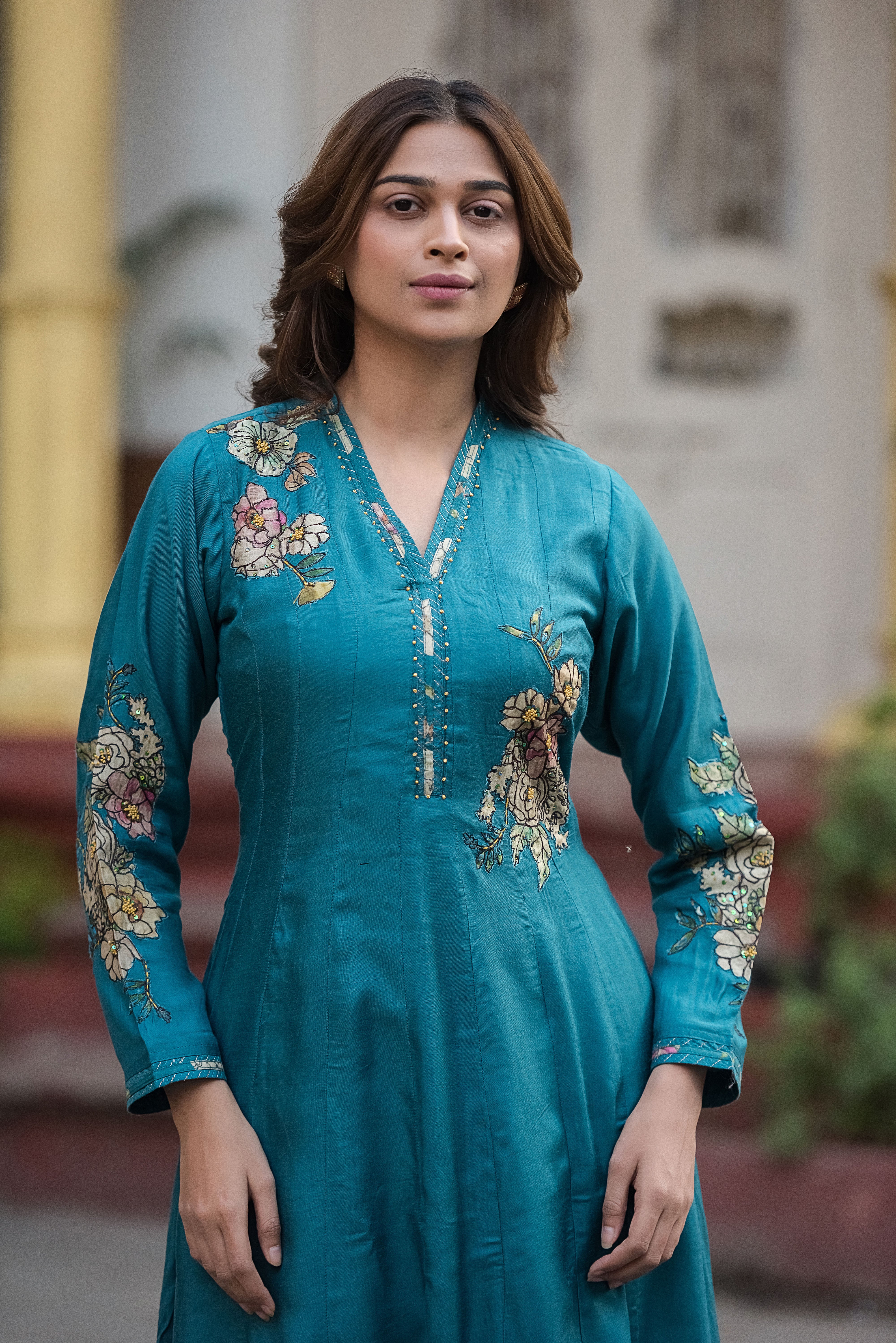 Rama Flared Muslin Suit Set