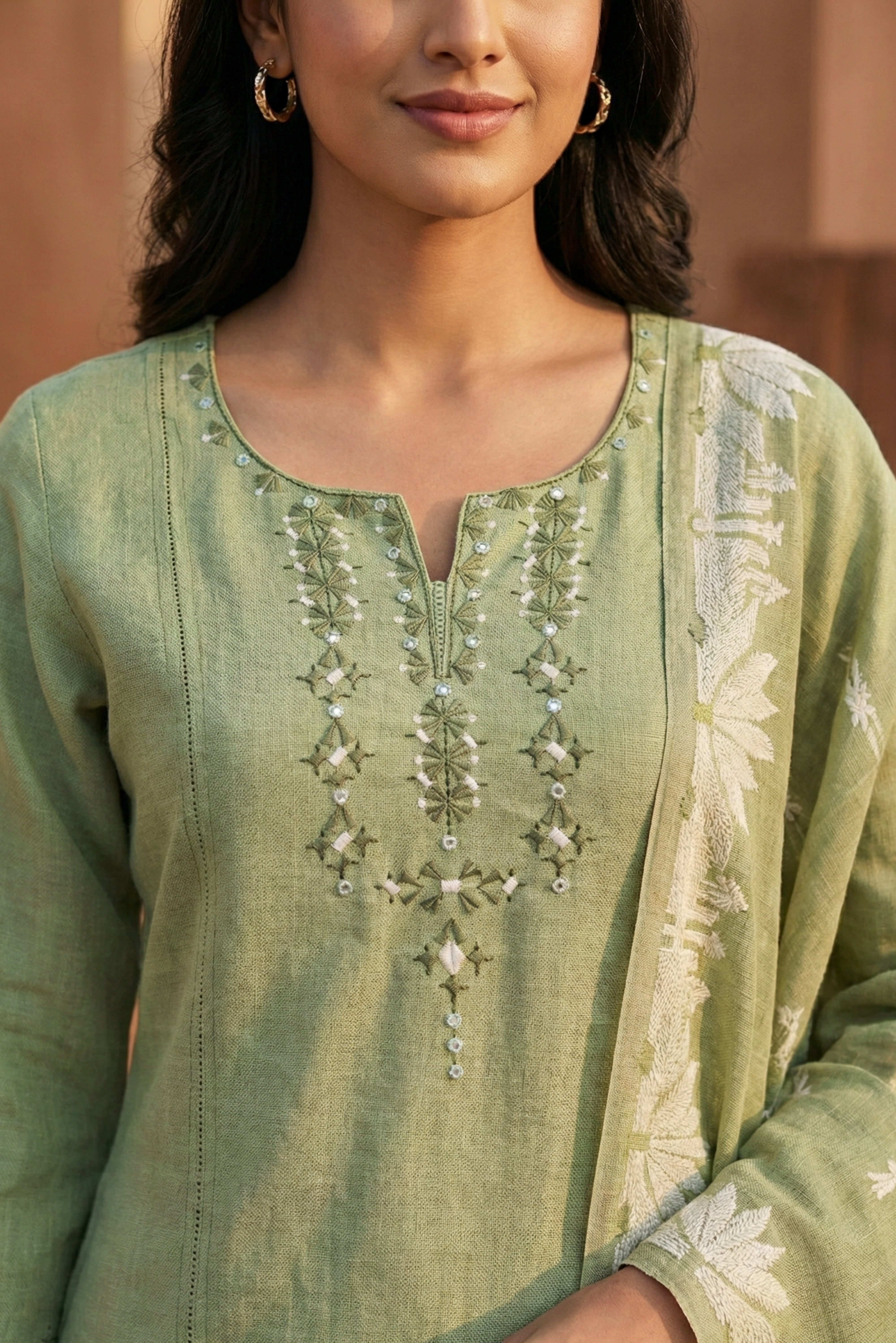 Elegant Pista Straight Suit Set