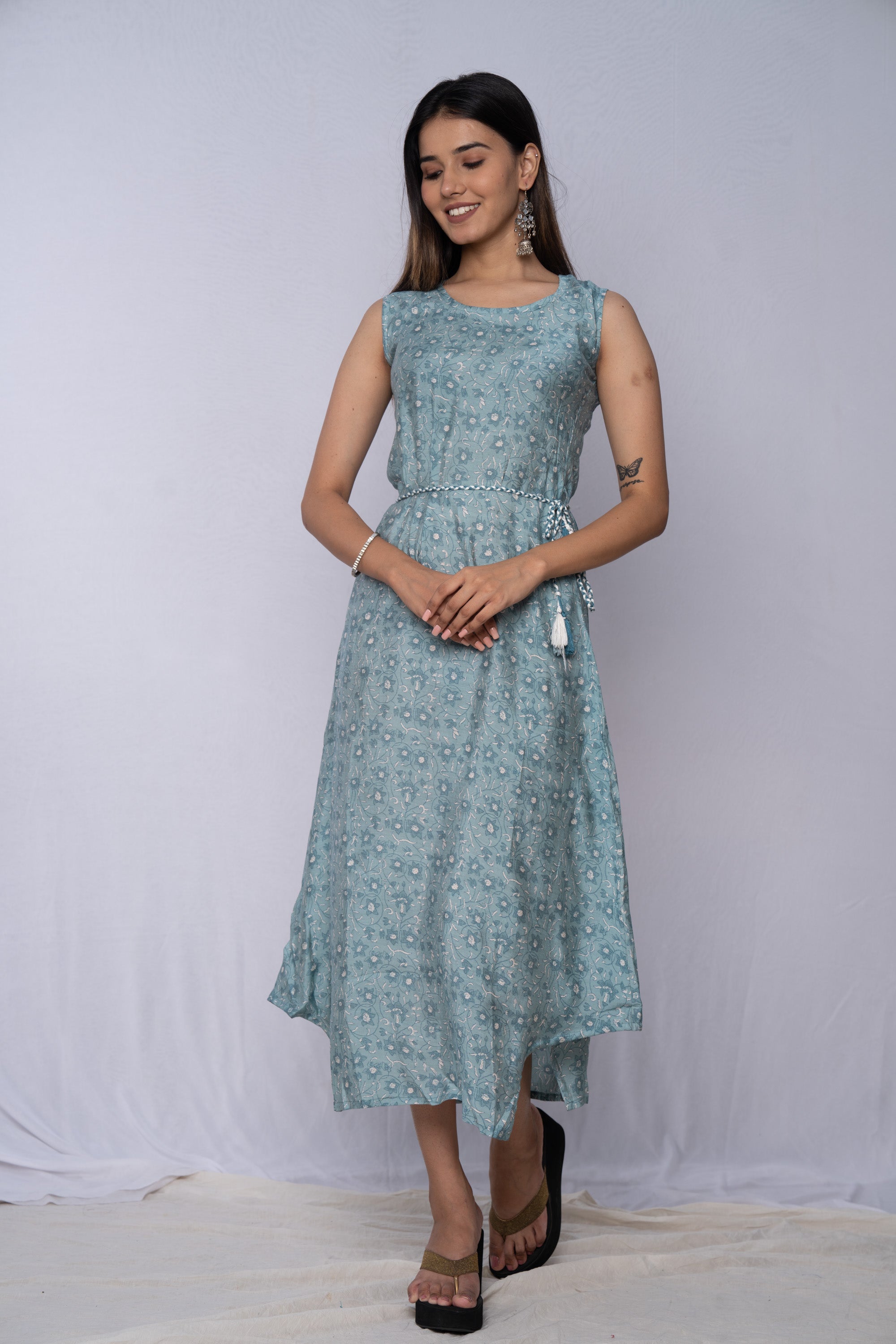 WOK Floral printed Kurti Dress