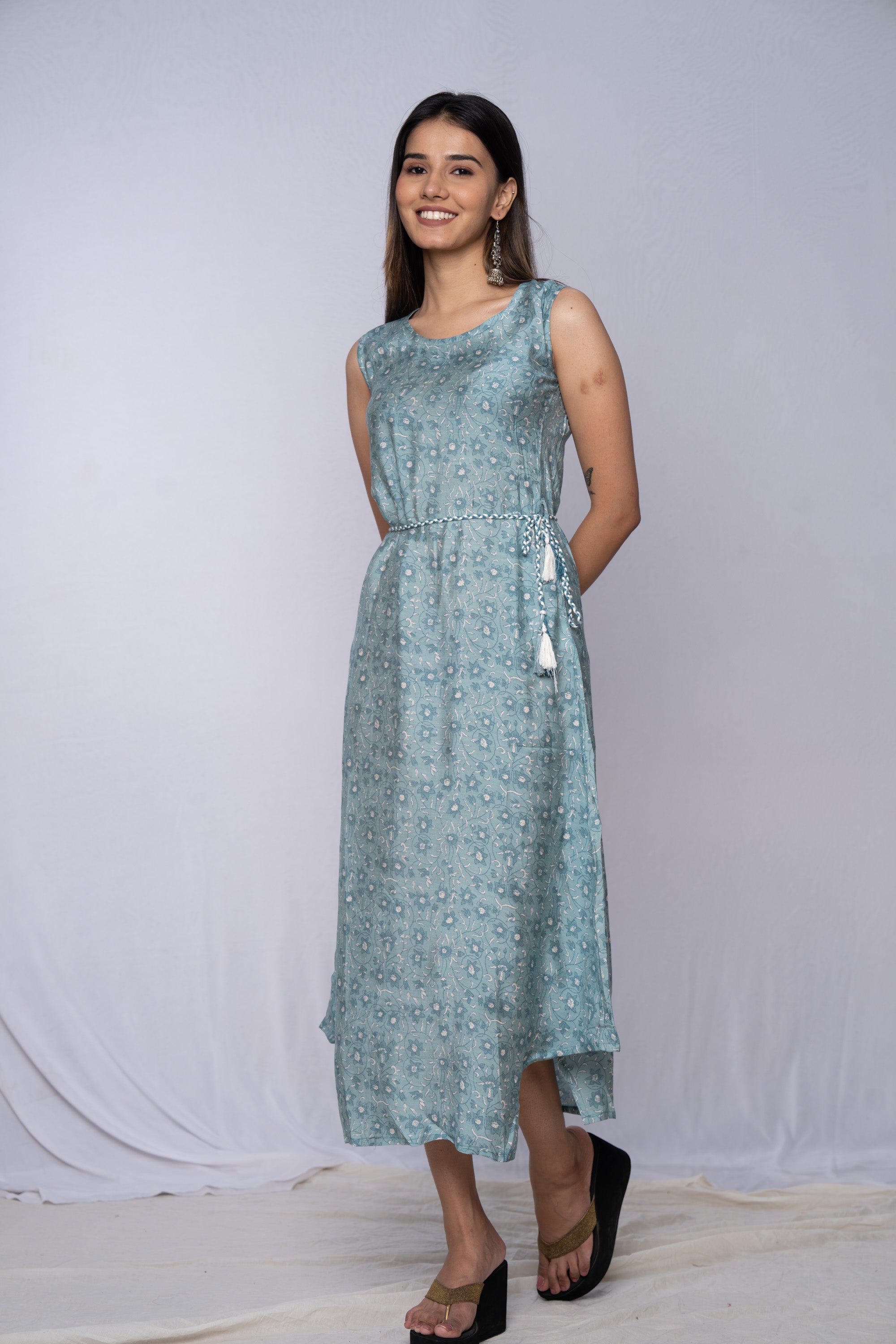 WOK Floral printed Kurti Dress