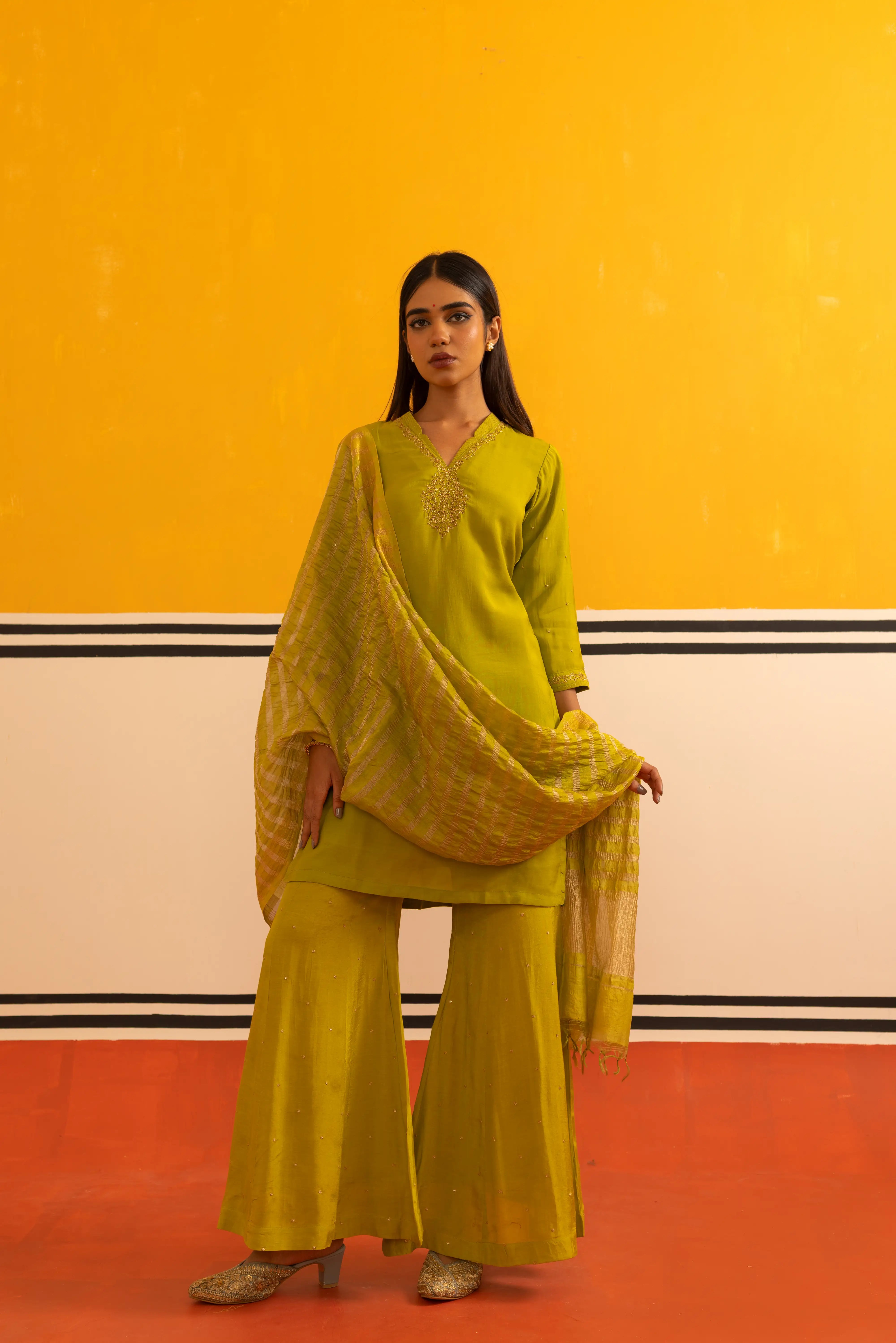 Pista Muslin Suit Set