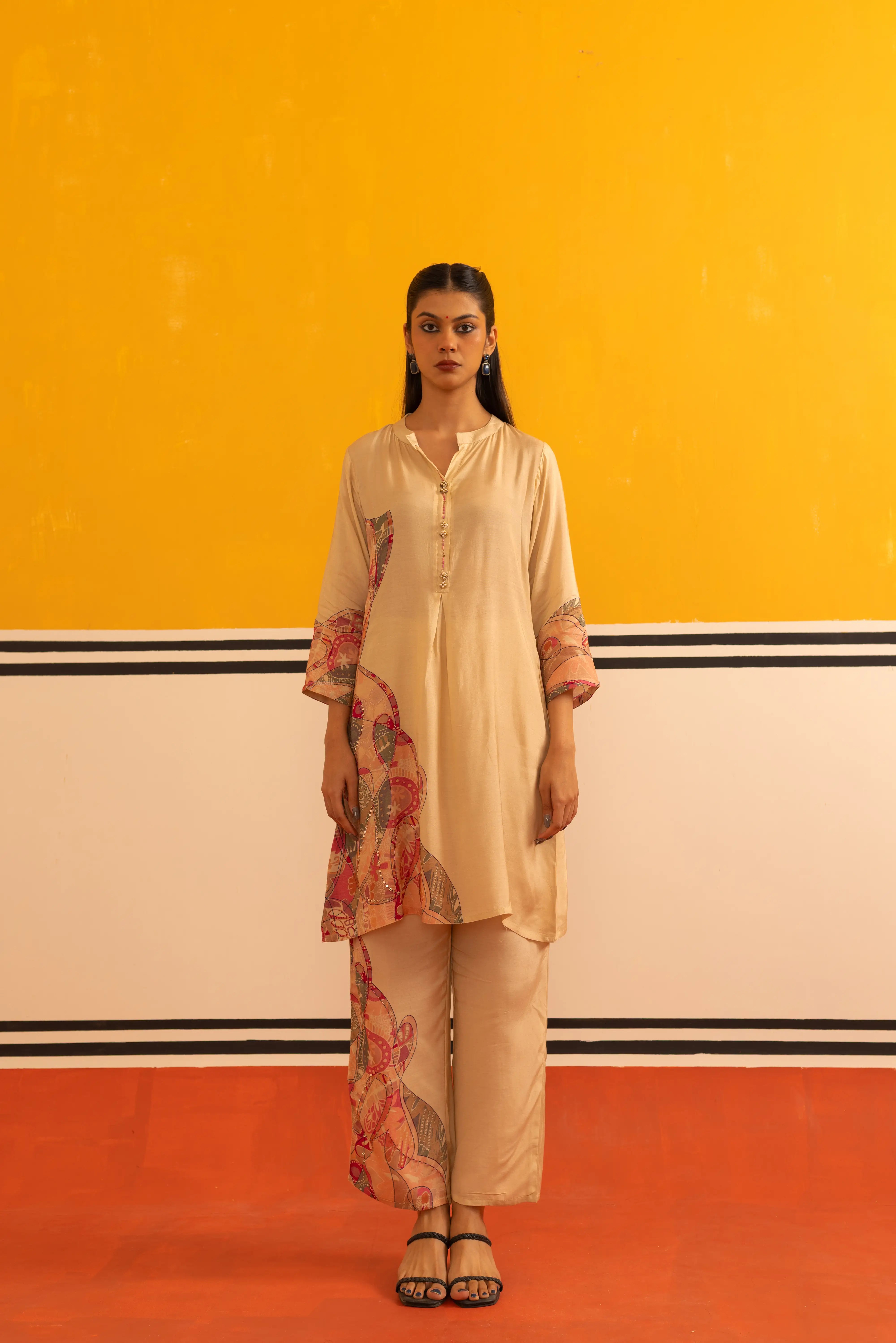 Rust Muslin Co-ord Set