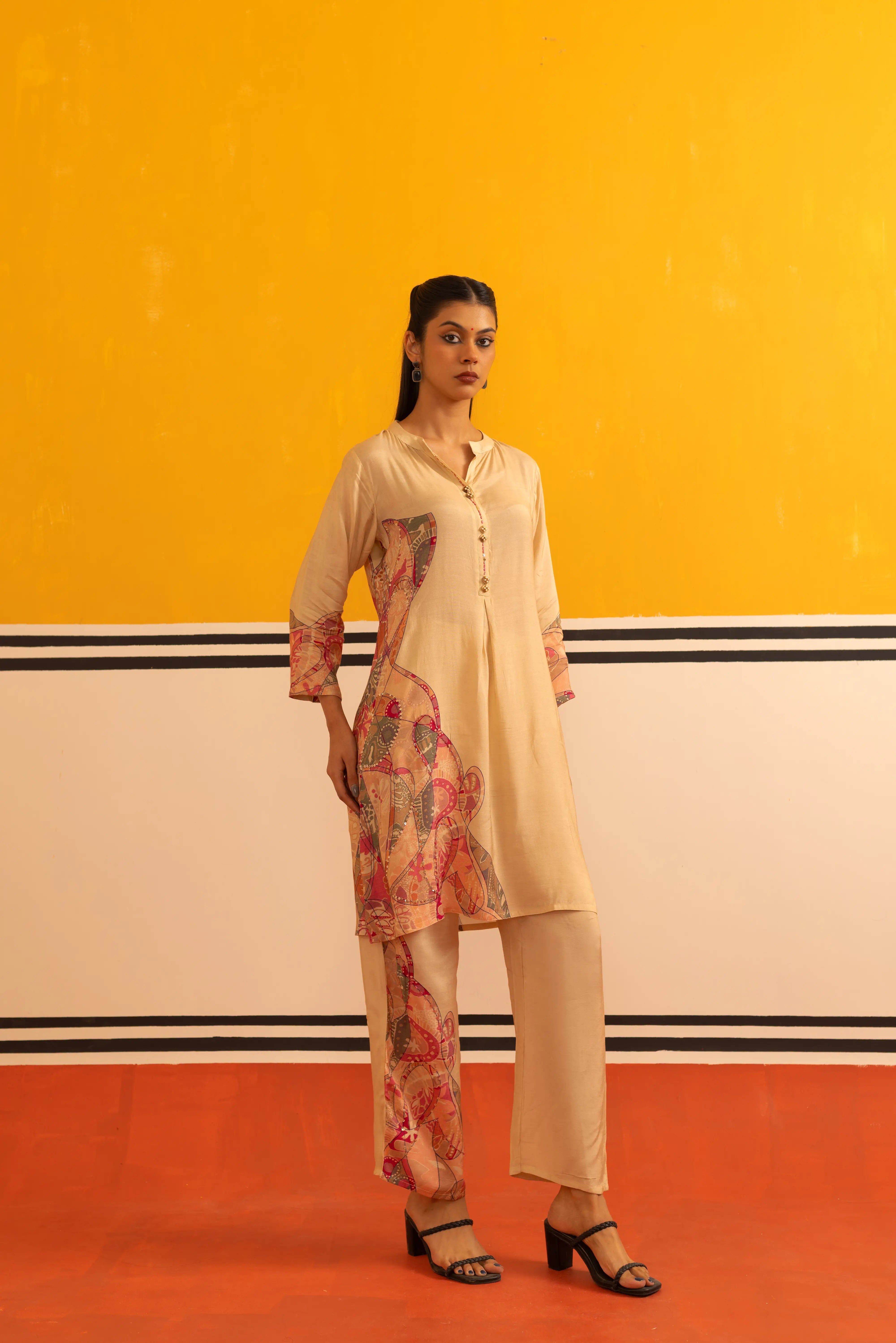 Rust Muslin Co-ord Set