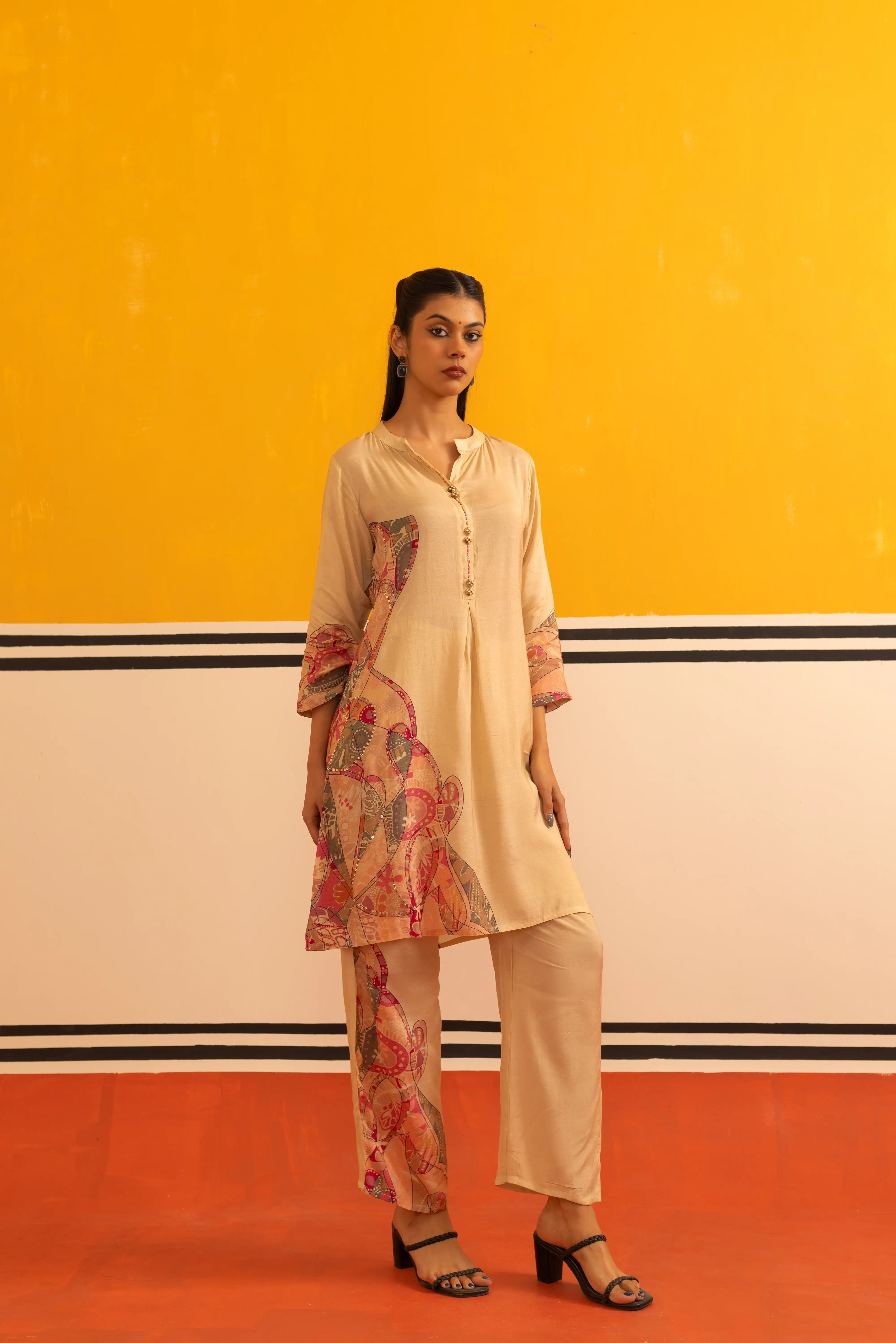 Rust Muslin Co-ord Set