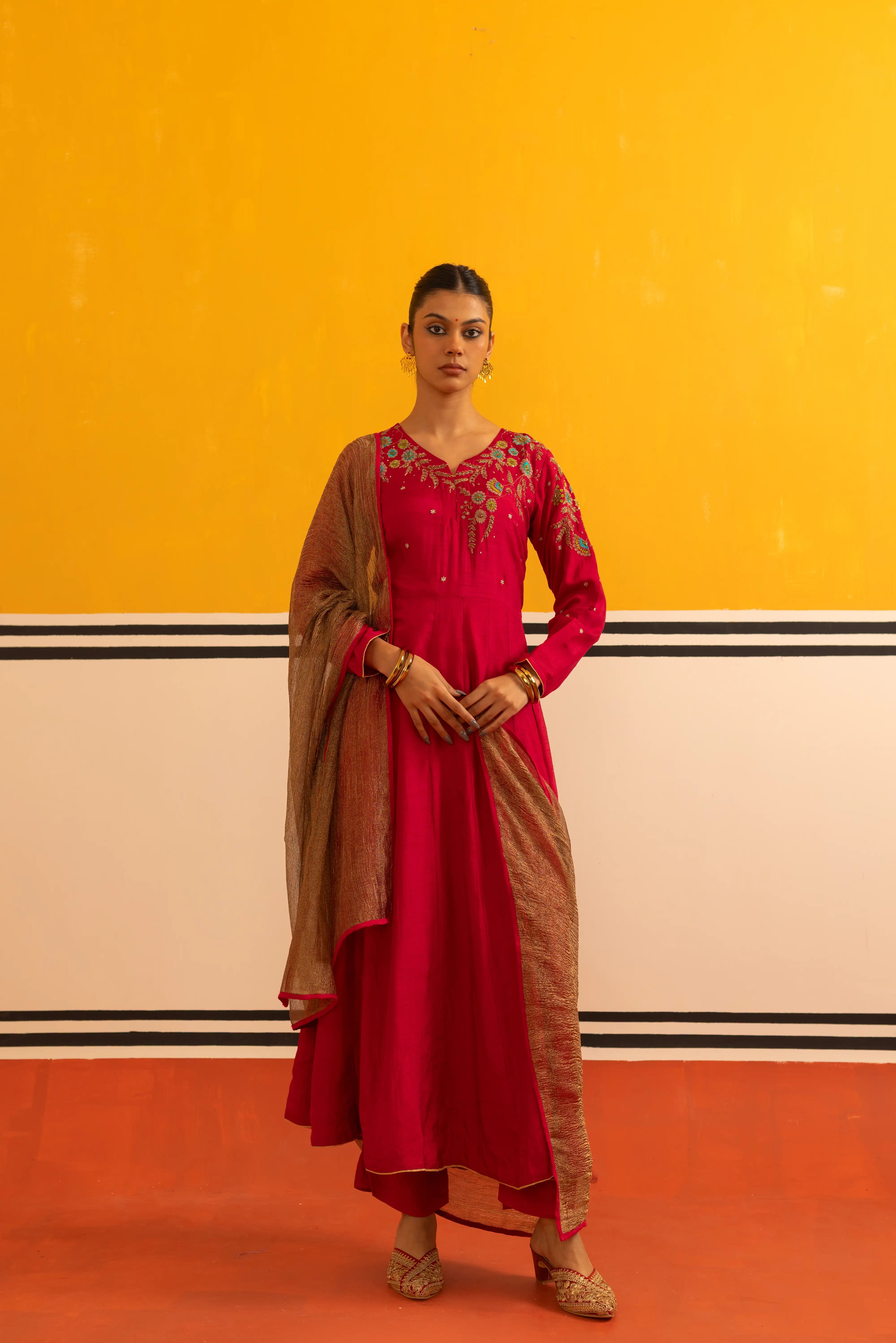 Stunning Rani Flared Suit Set