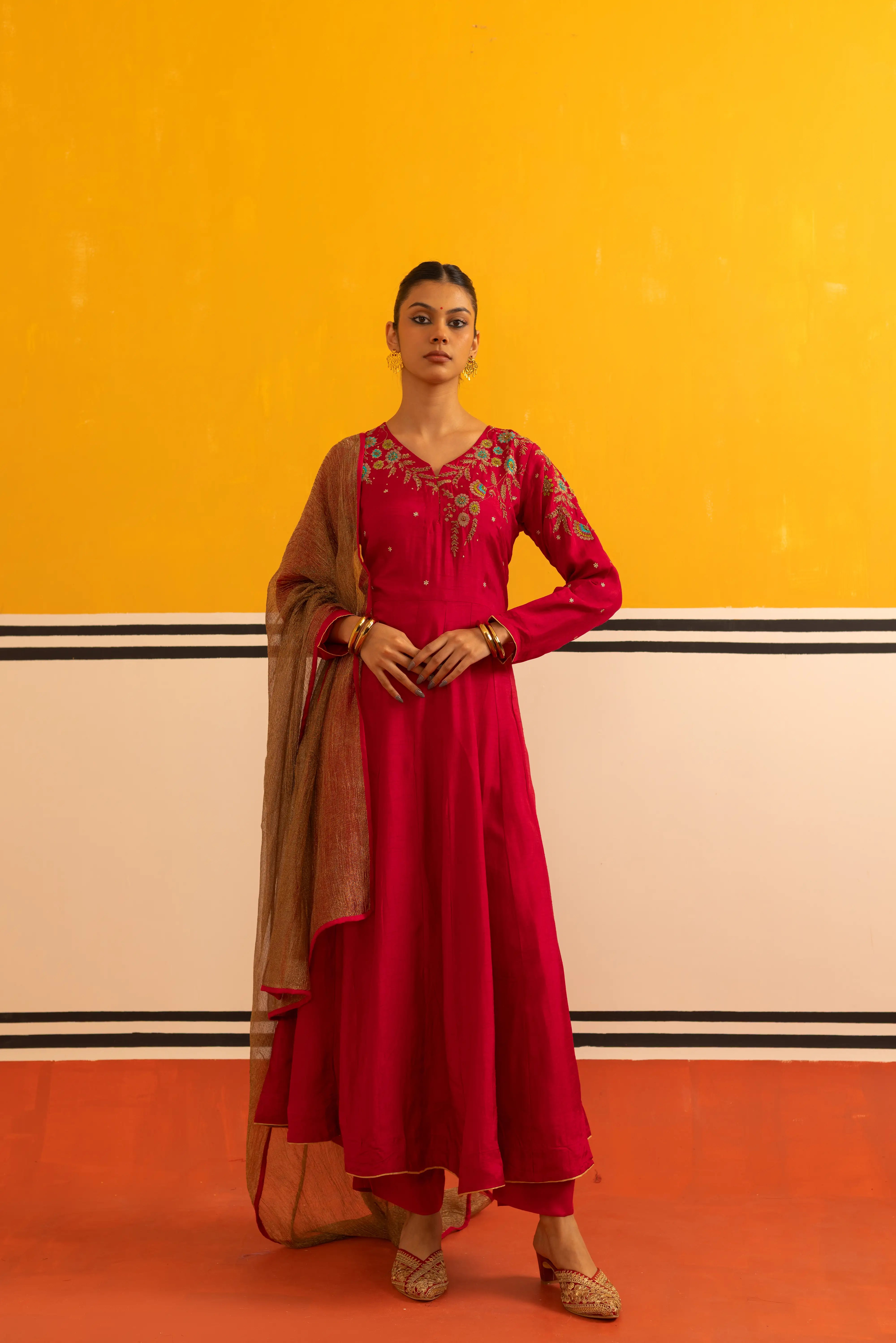 Stunning Rani Flared Suit Set