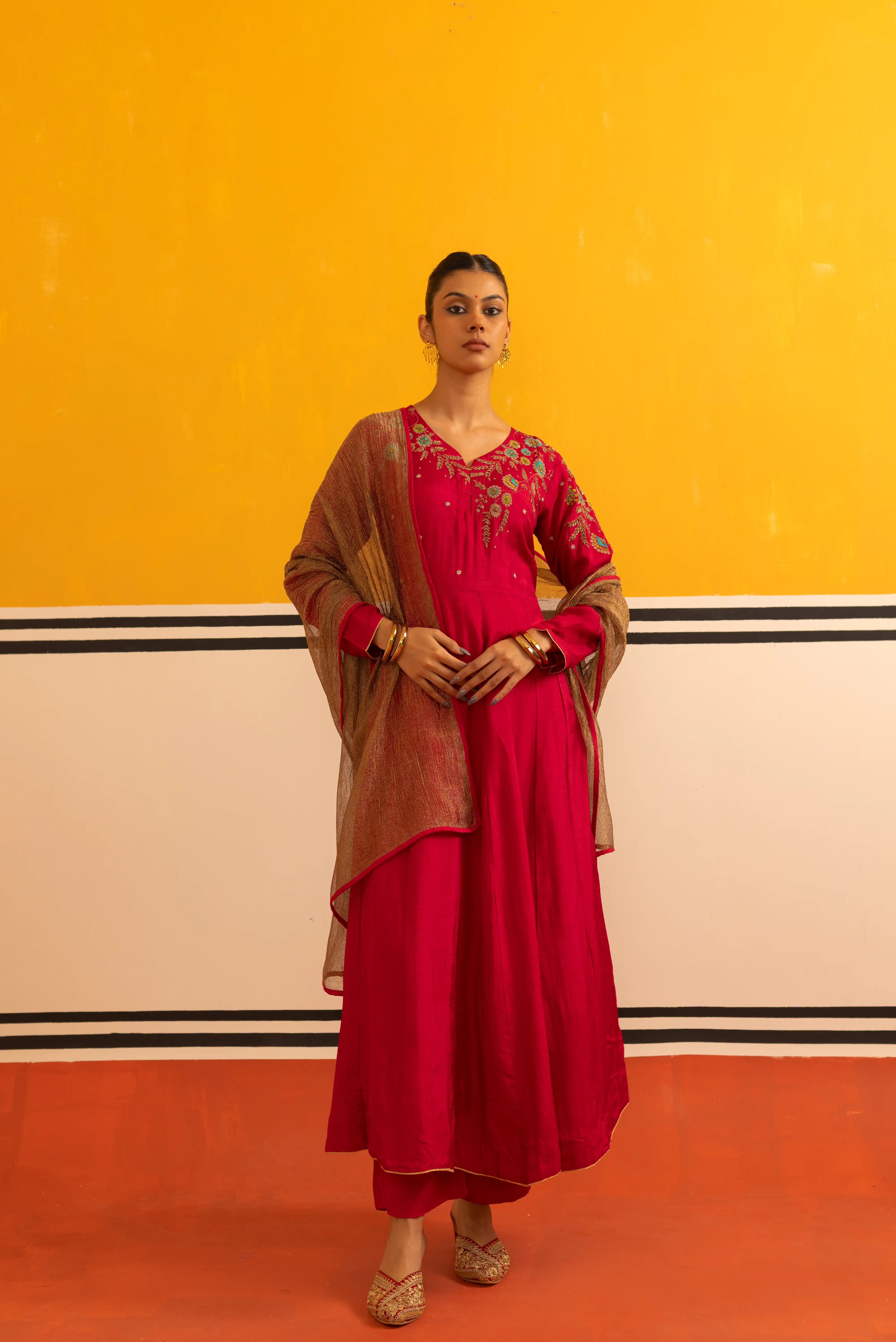 Stunning Rani Flared Suit Set