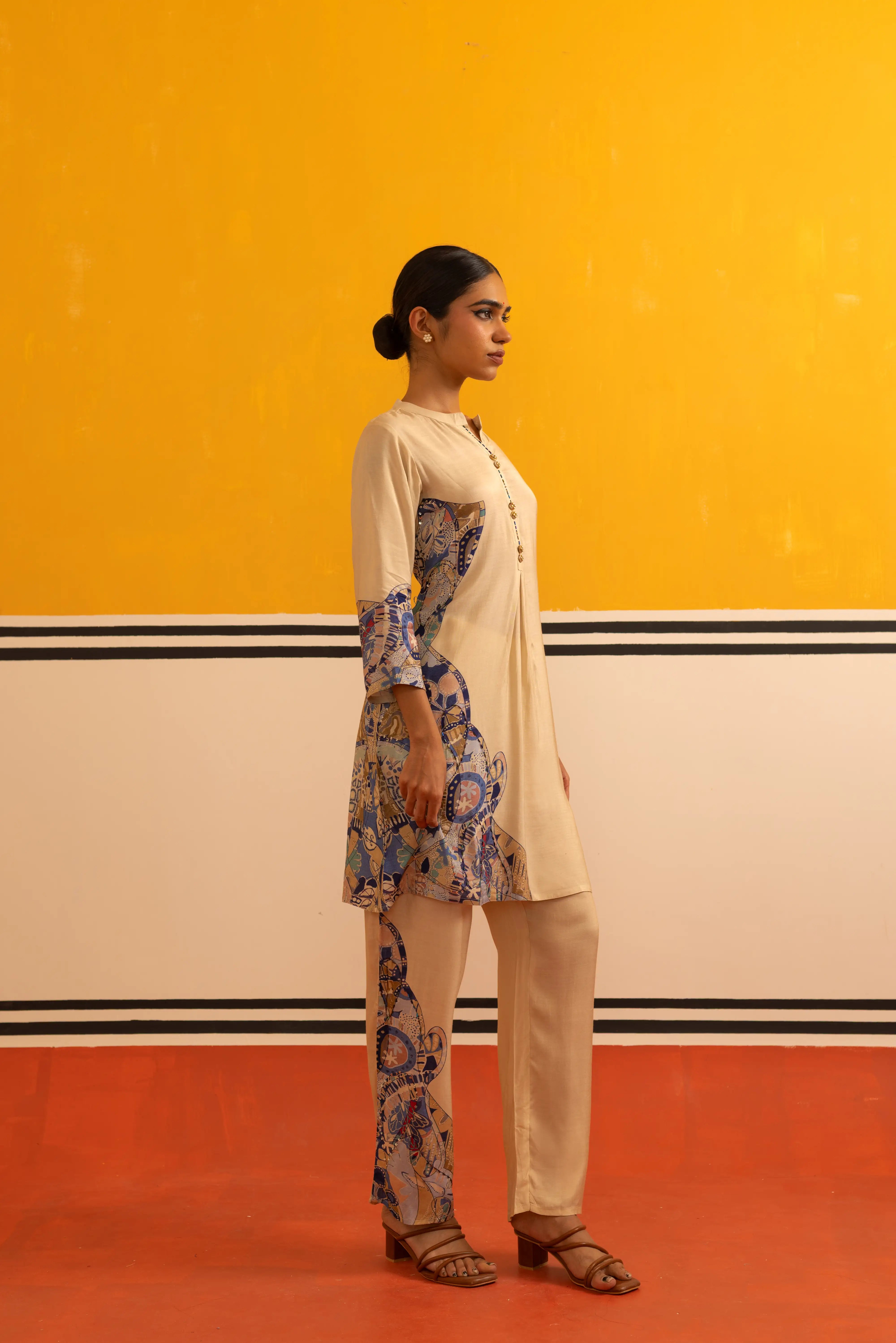 Blue Grey Co-ord Set