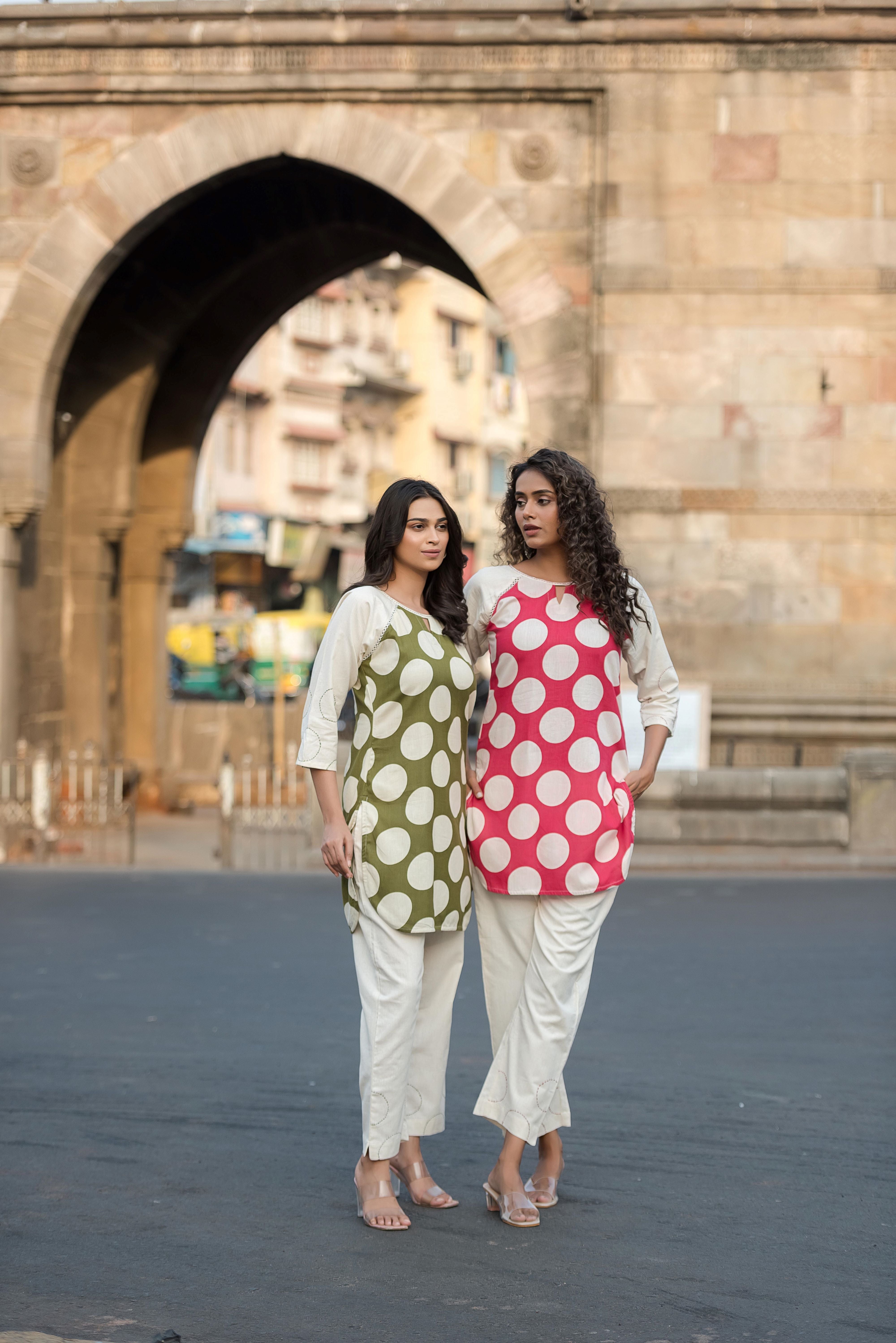 Mehendi Green Cotton Printed Co-ord Set
