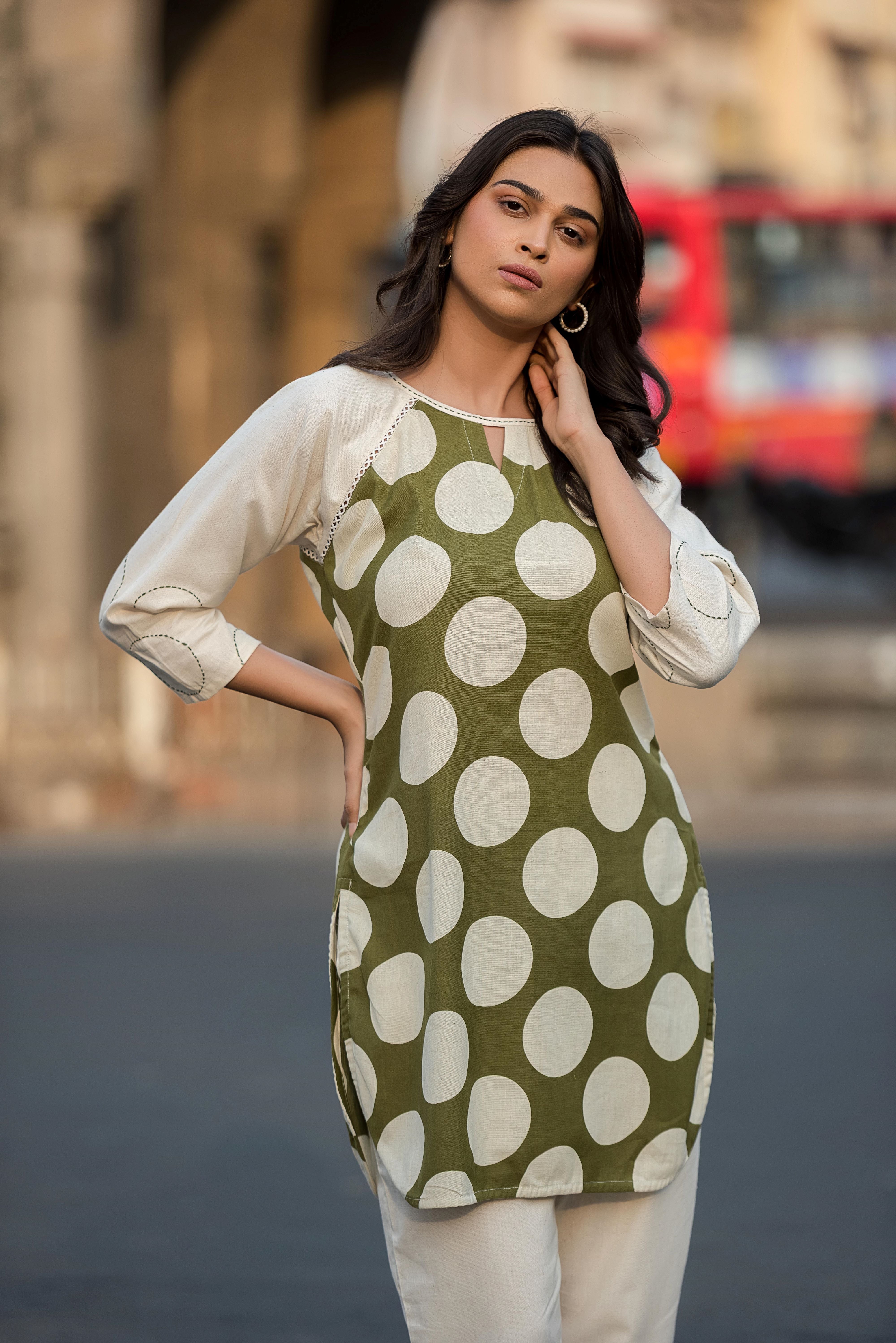 Mehendi Green Cotton Printed Co-ord Set