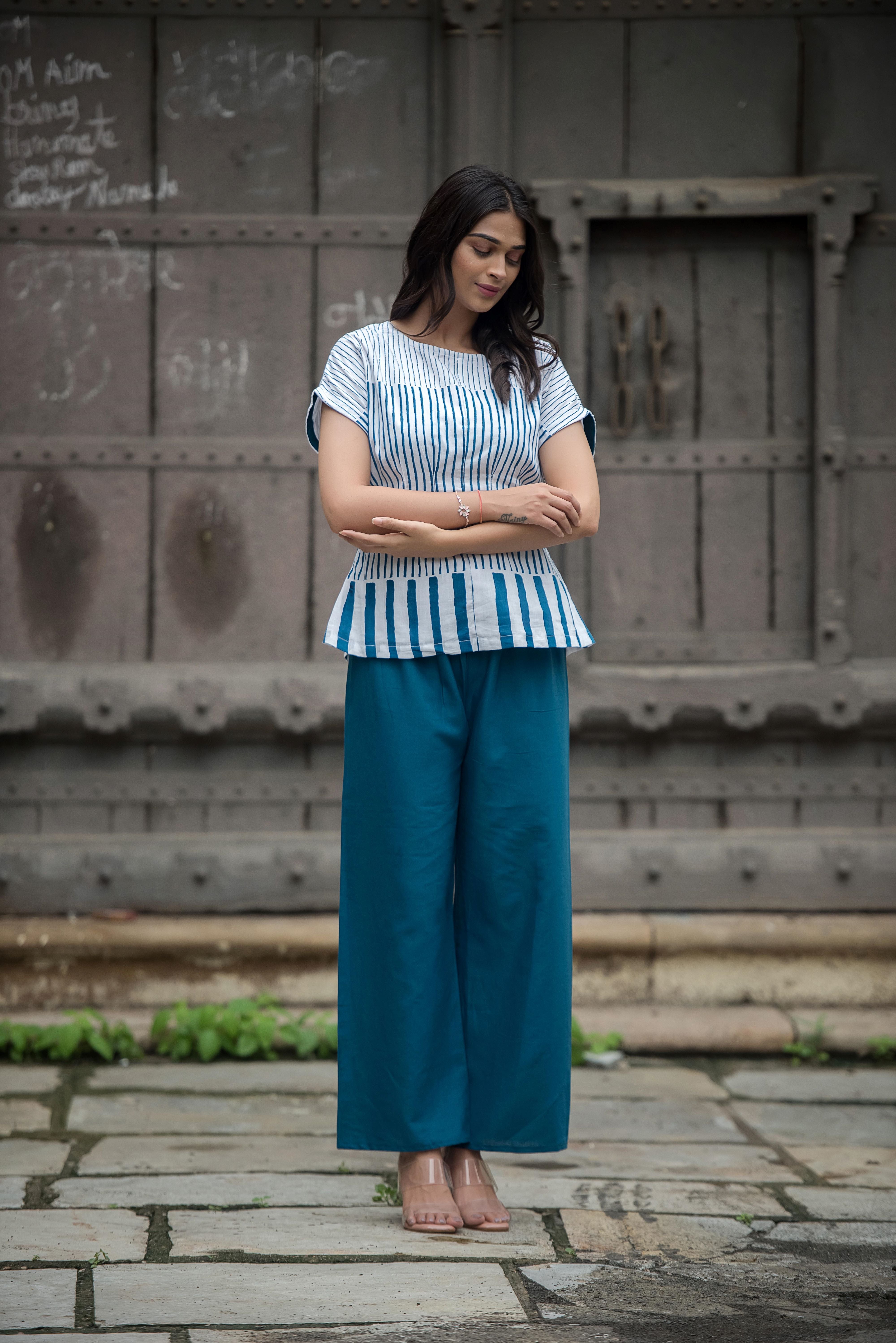 Elegant Blue Co-ord Set