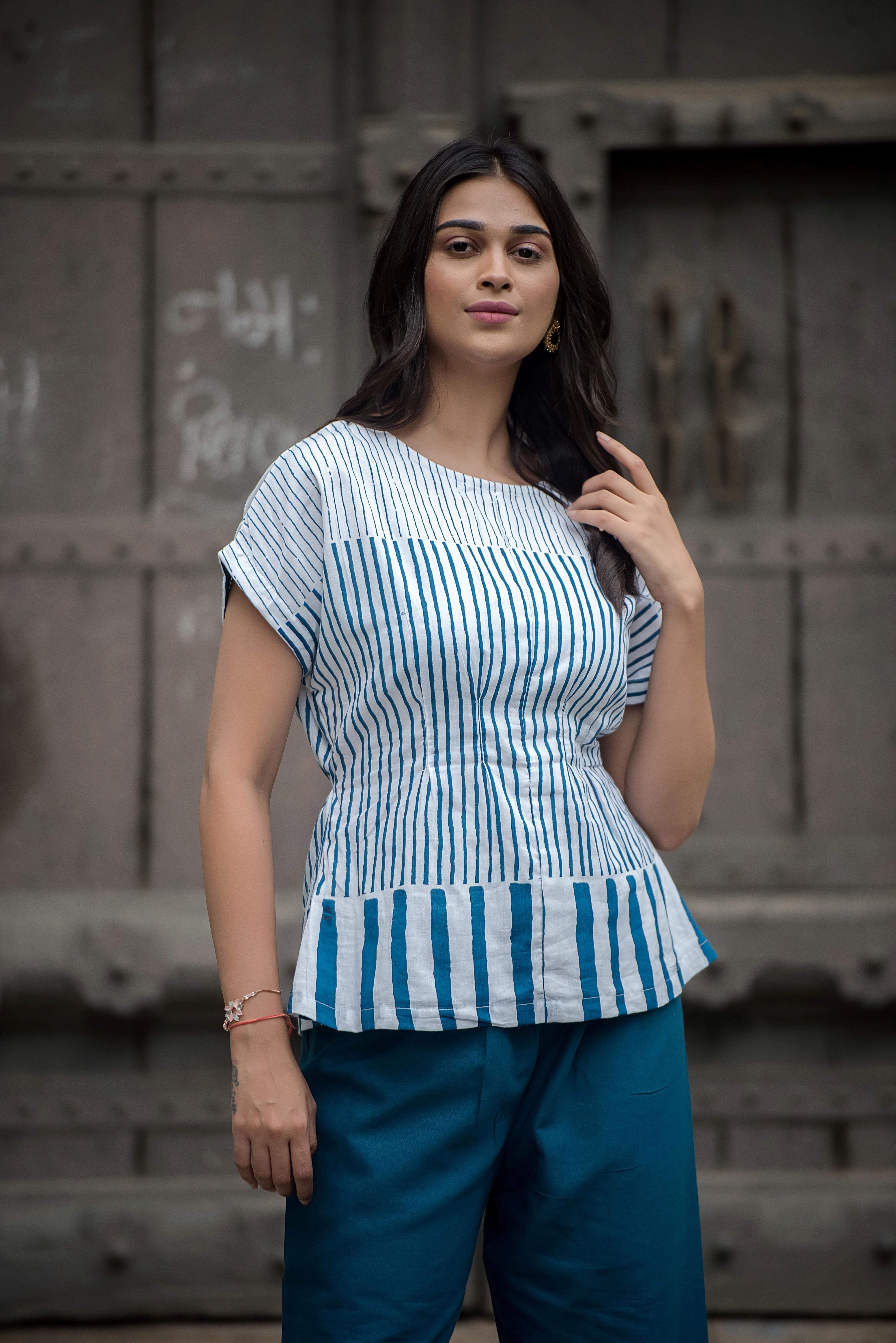 Elegant Blue Co-ord Set