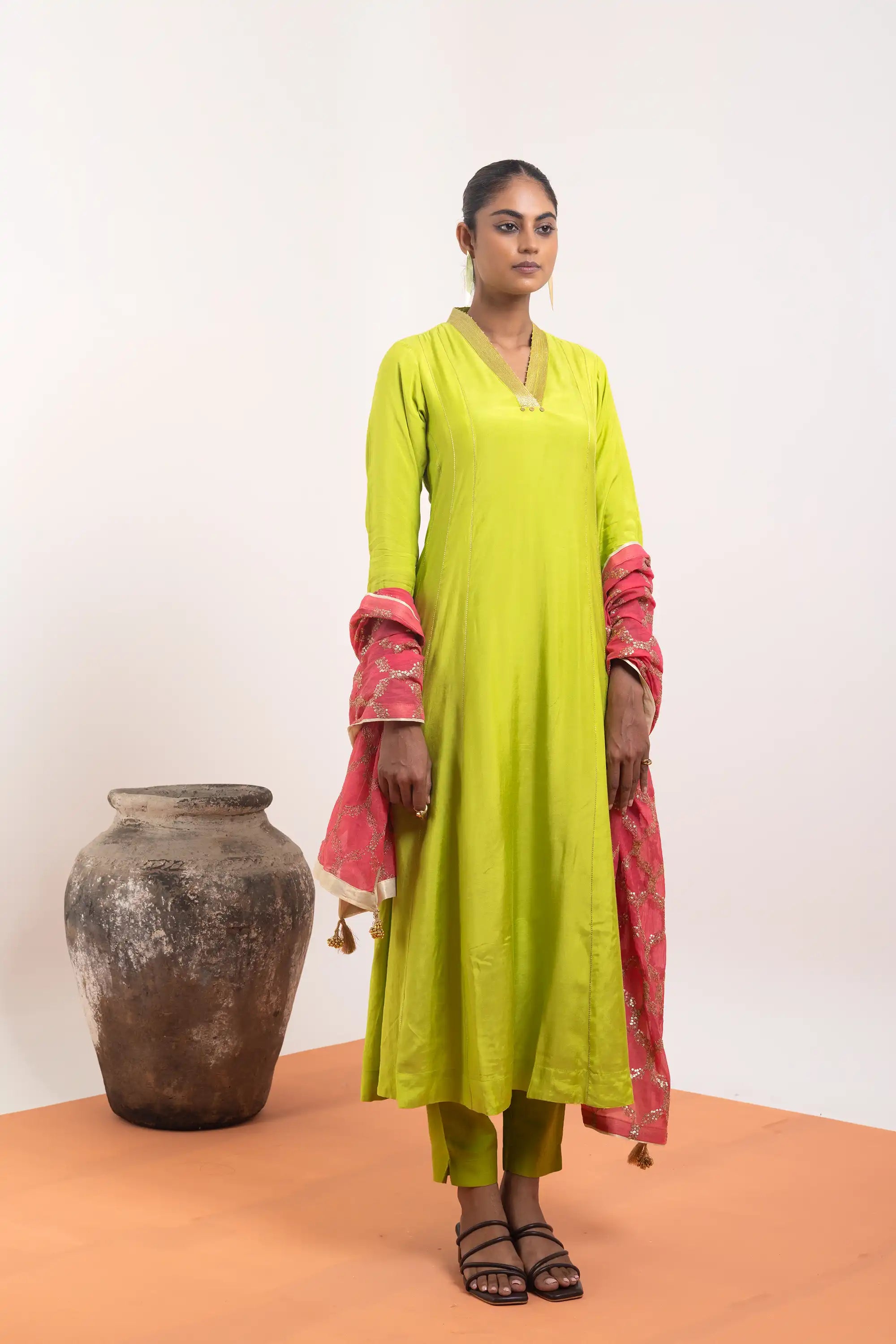 PAYAL Festive Kalidar Suit set with hand embroidered detailing