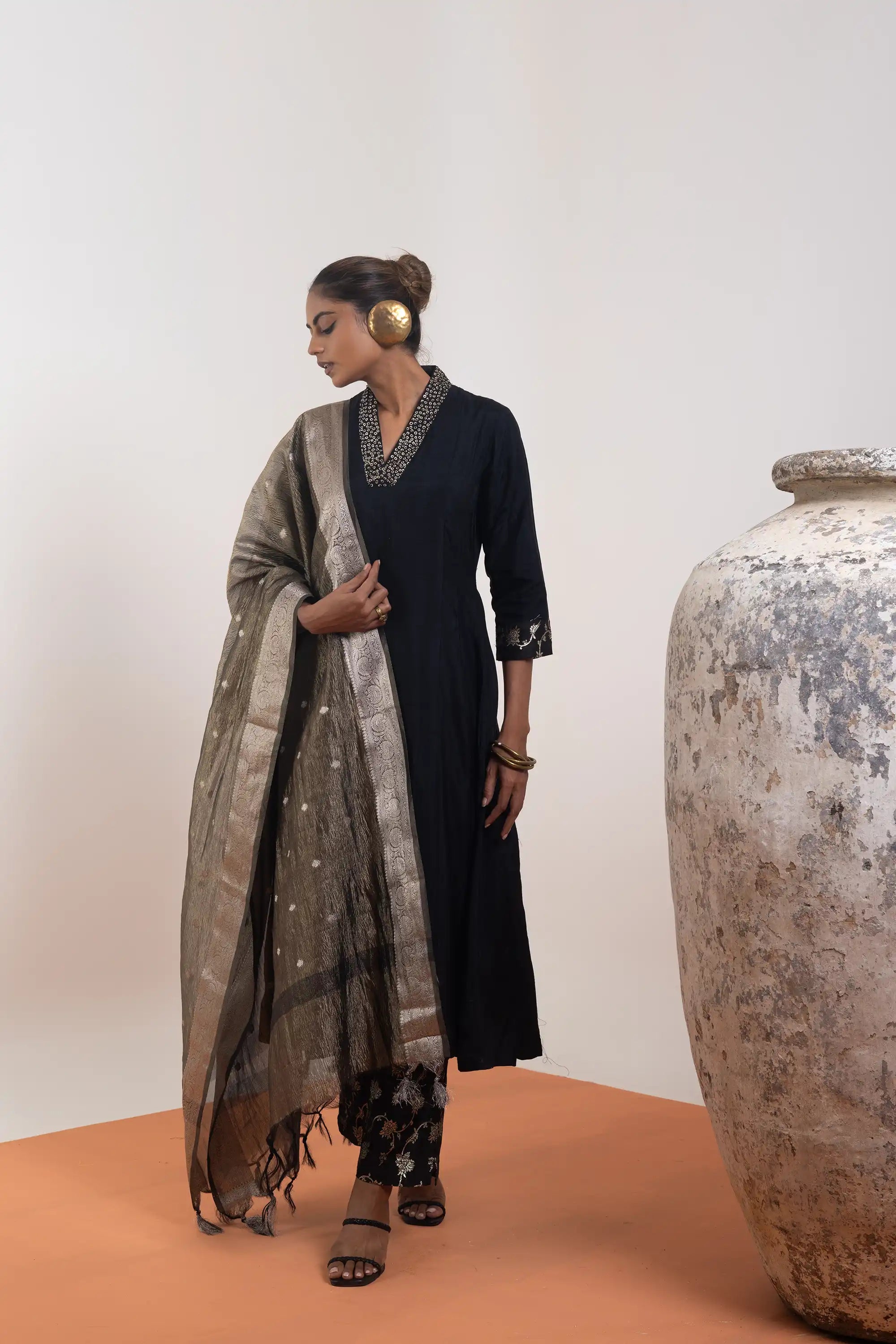 PAYAL Black Kurta Suit Set for Special Occasions