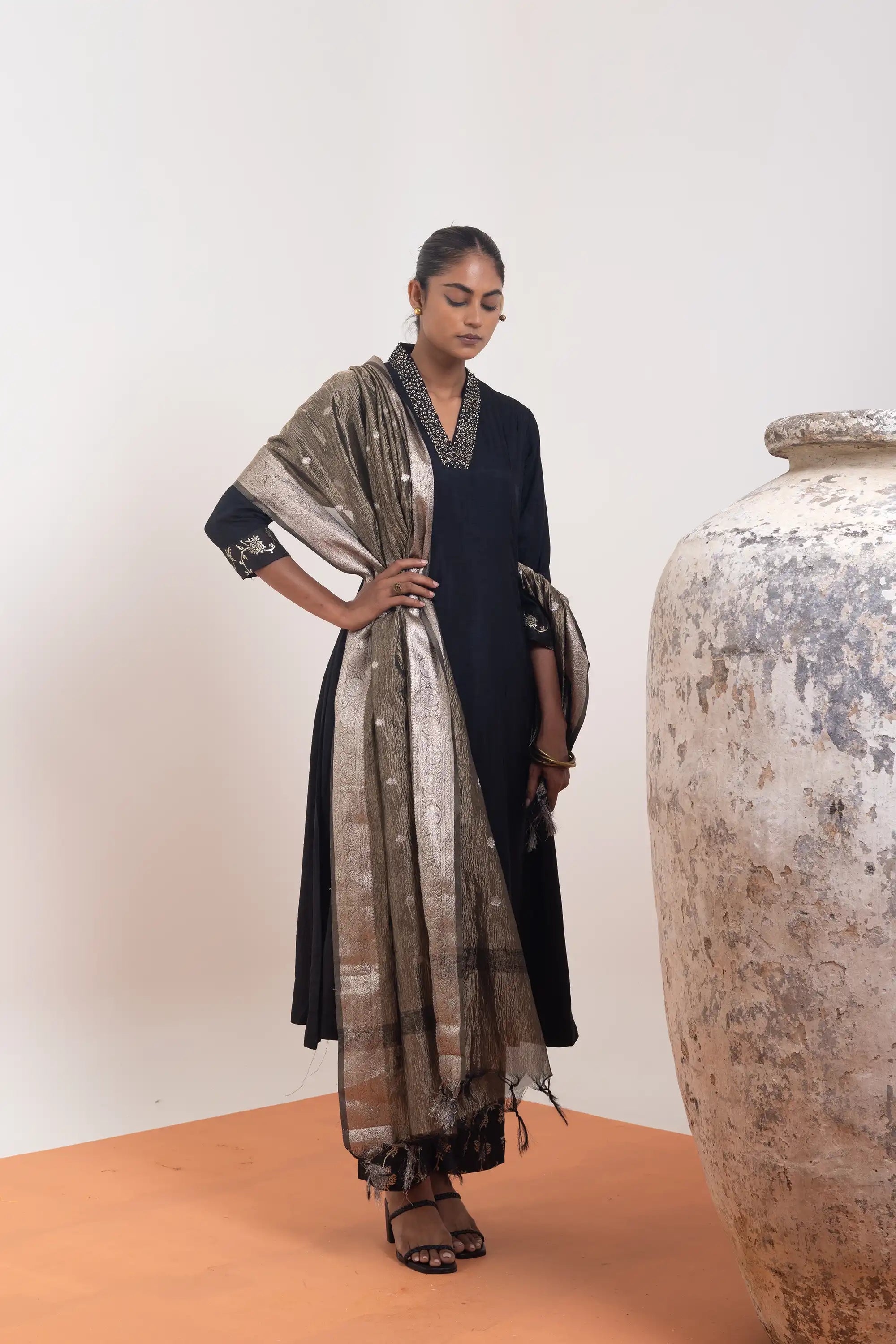 PAYAL Black Kurta Suit Set for Special Occasions