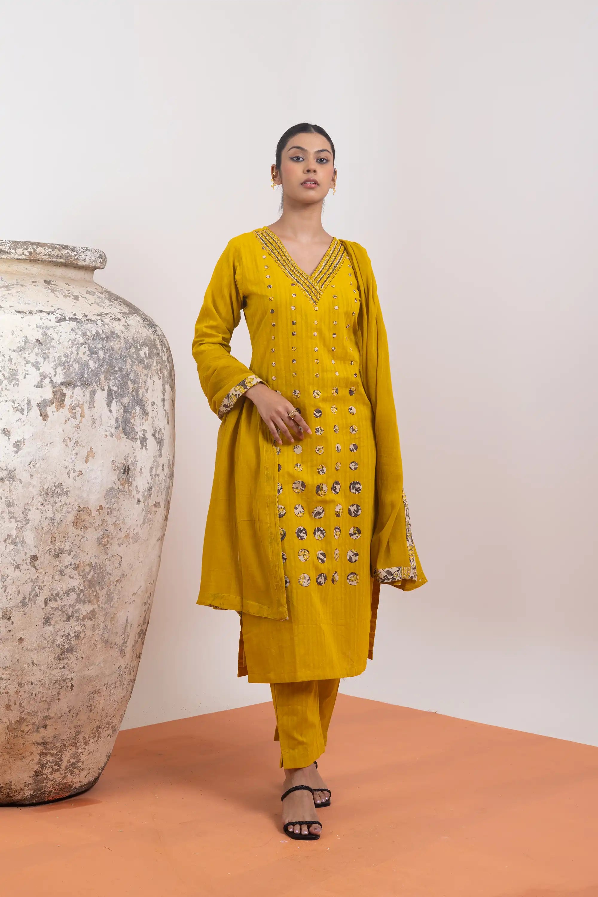 PAYAL Bright Yellow Kurta Suit Set