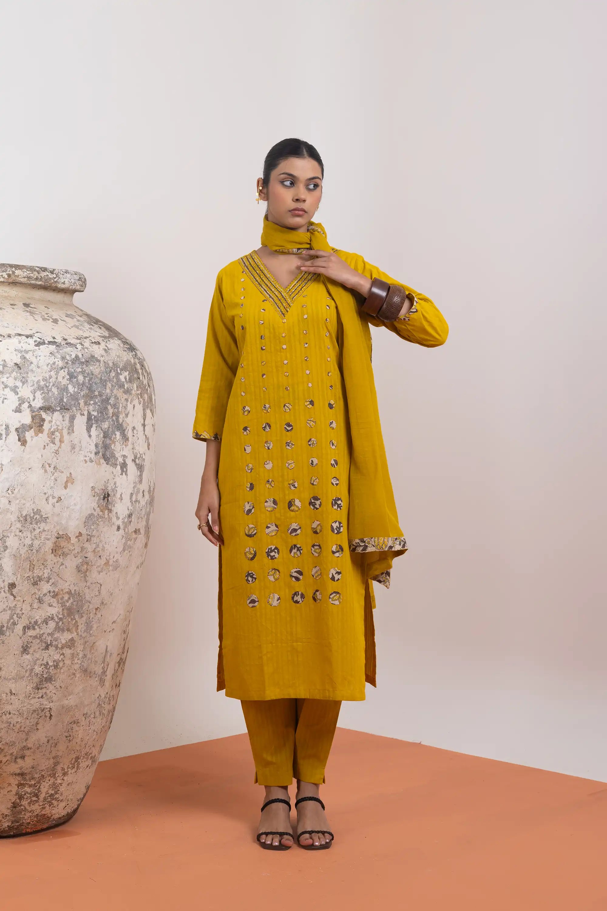 PAYAL Bright Yellow Kurta Suit Set