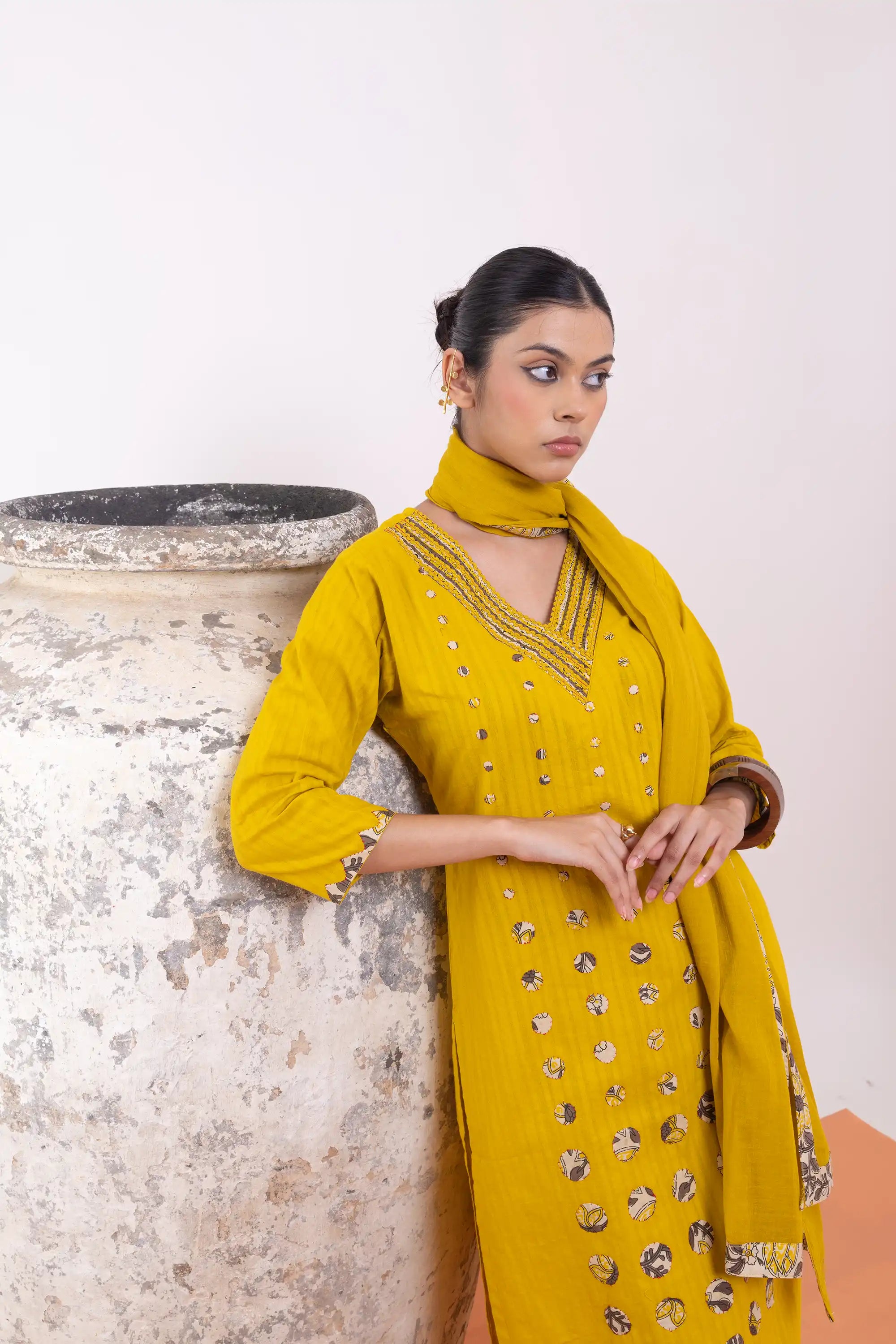 PAYAL Bright Yellow Kurta Suit Set