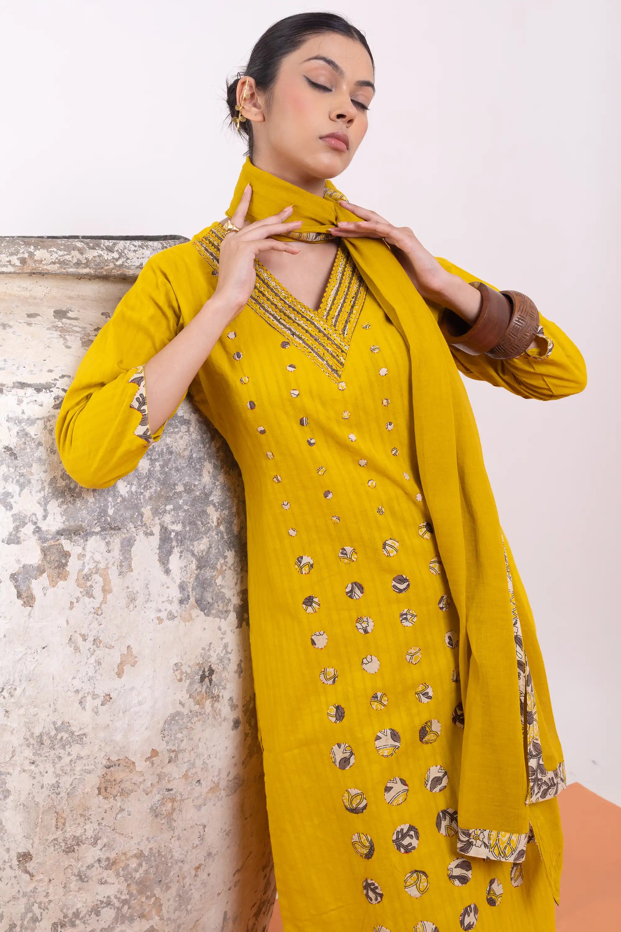 PAYAL Bright Yellow Kurta Suit Set
