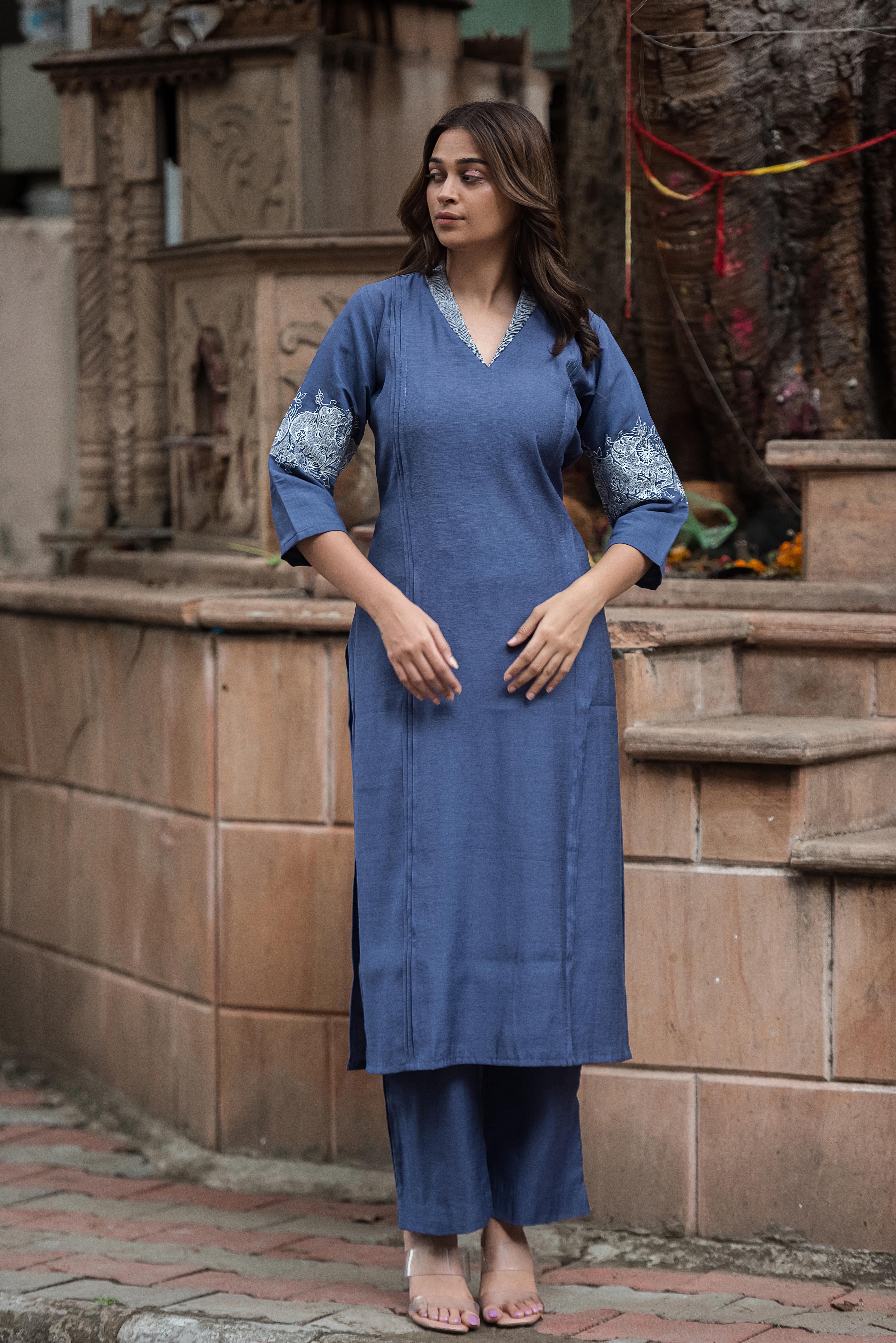 Blue Elegance — The Silk Co-ord Edit