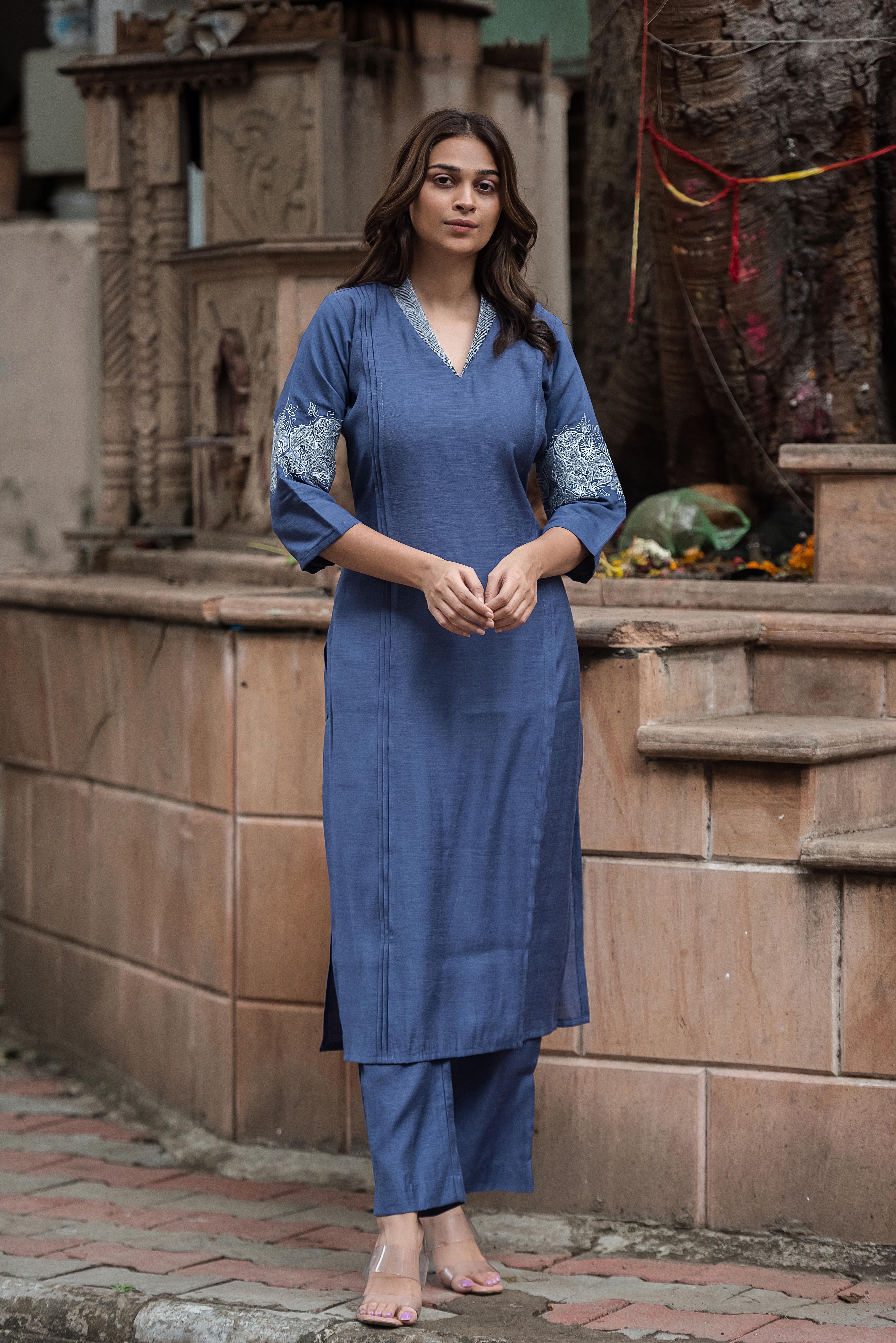 Blue Elegance — The Silk Co-ord Edit