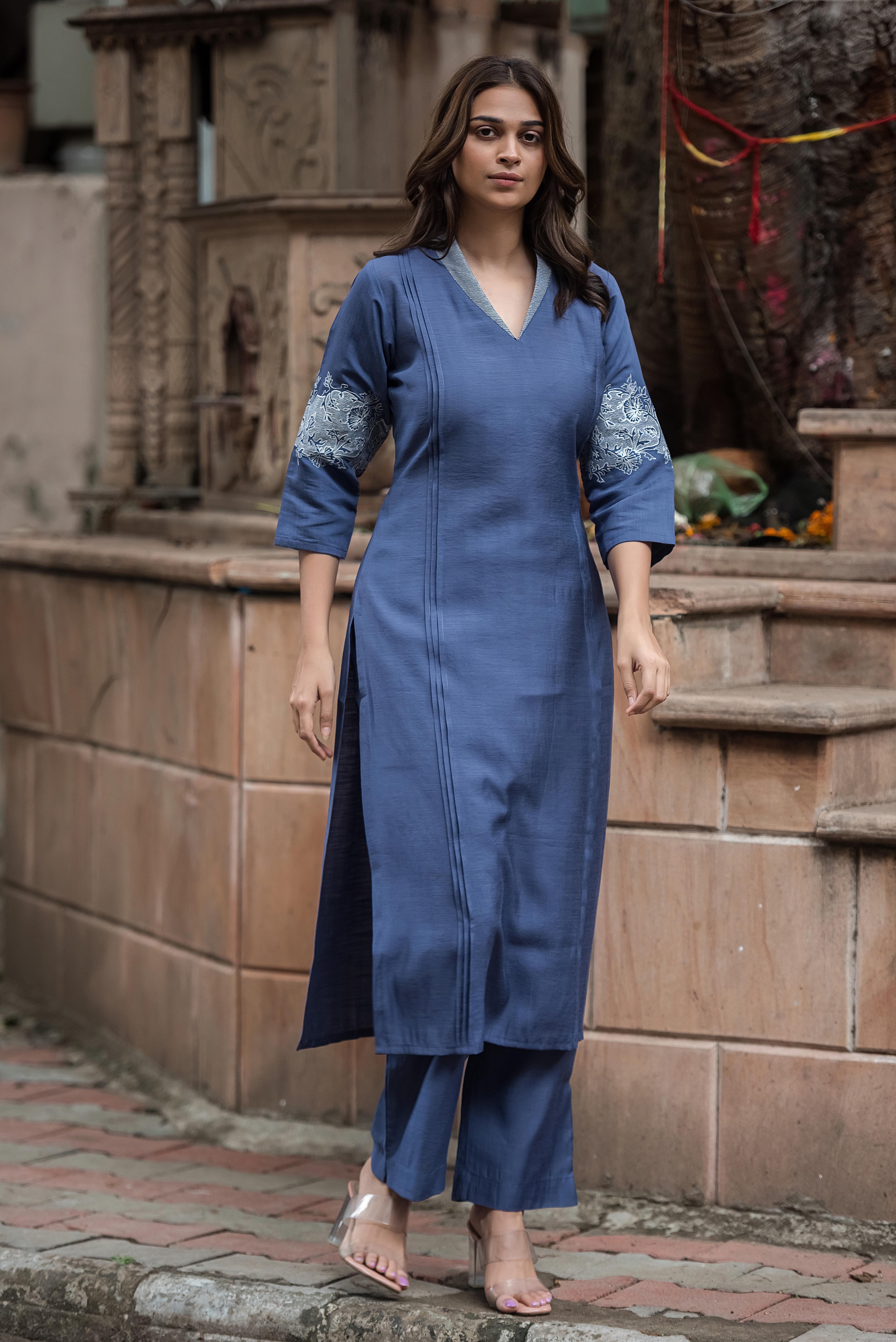 Blue Elegance — The Silk Co-ord Edit