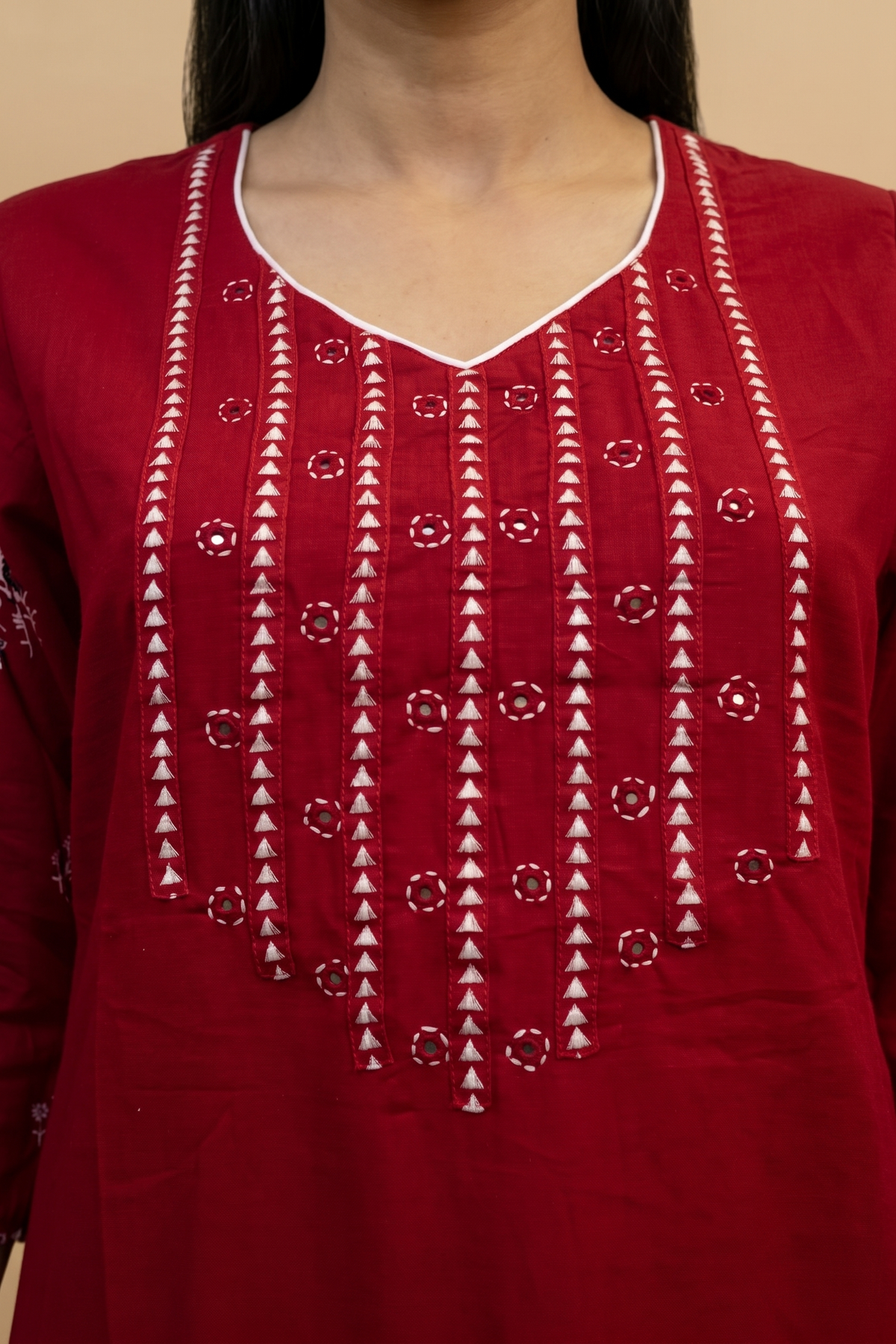 Elegant Rani Cotton Straight Salwar Suit