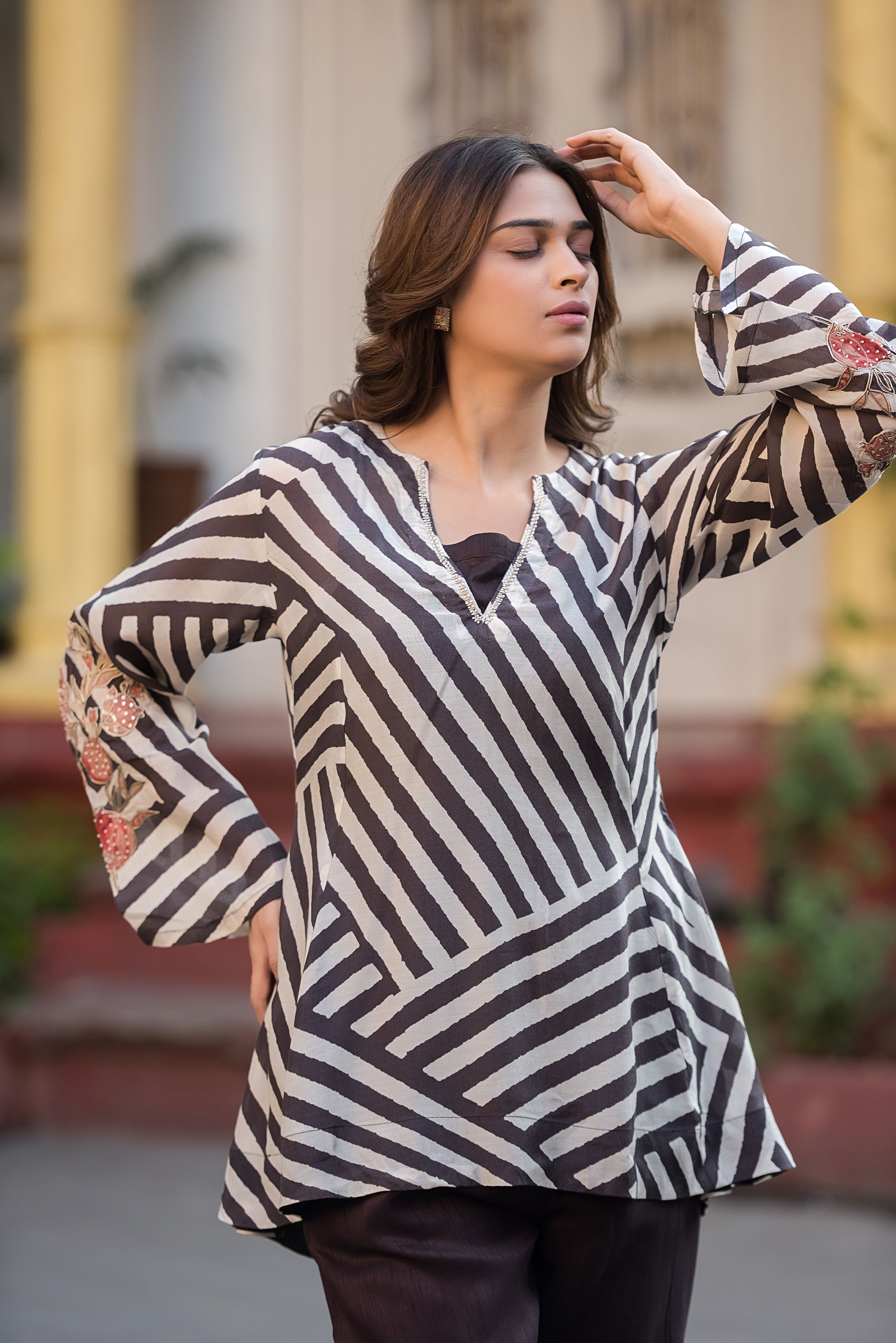 Magenta Digital Maslin Co-Ord Set