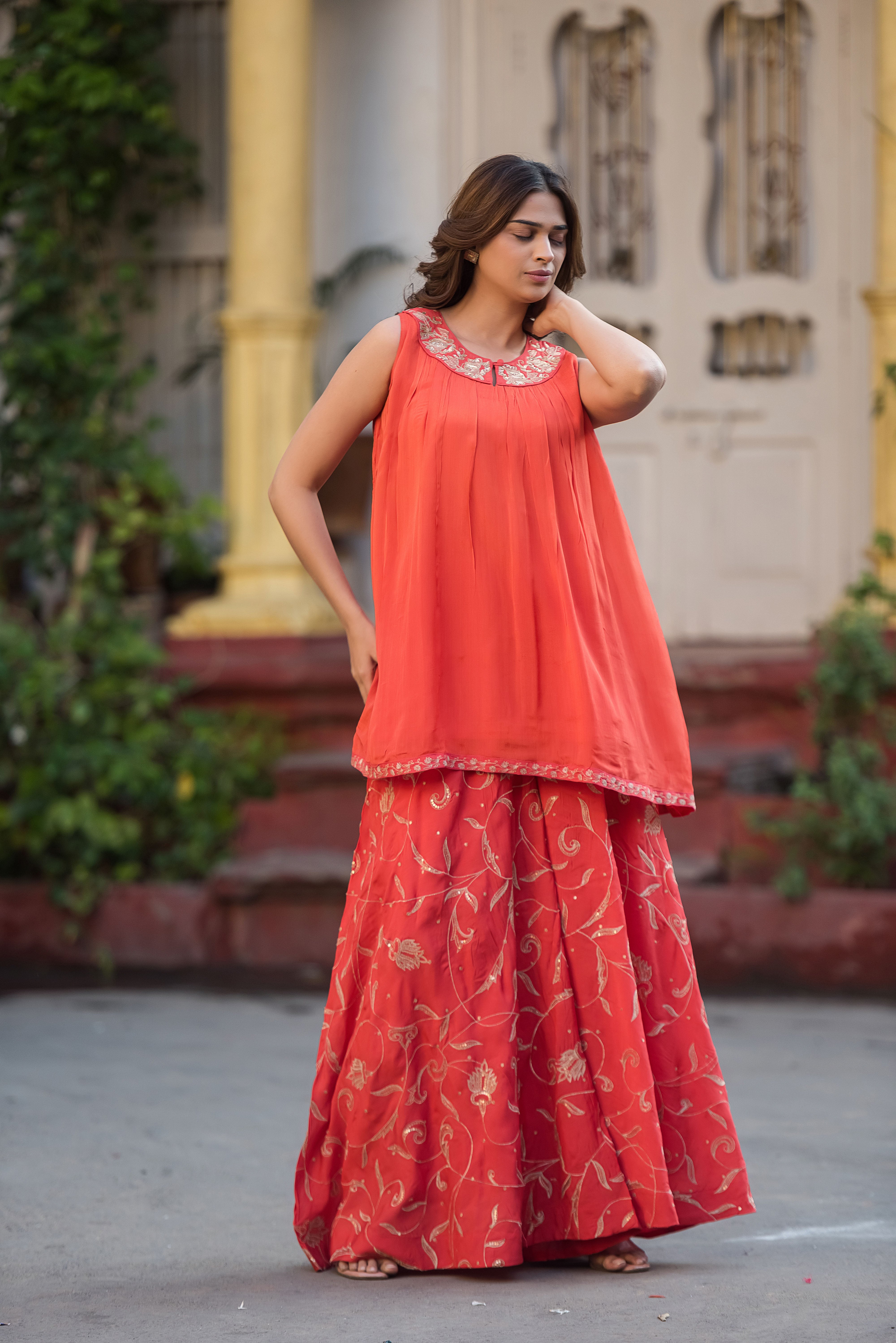 Vibrant Orange Co-ord Set