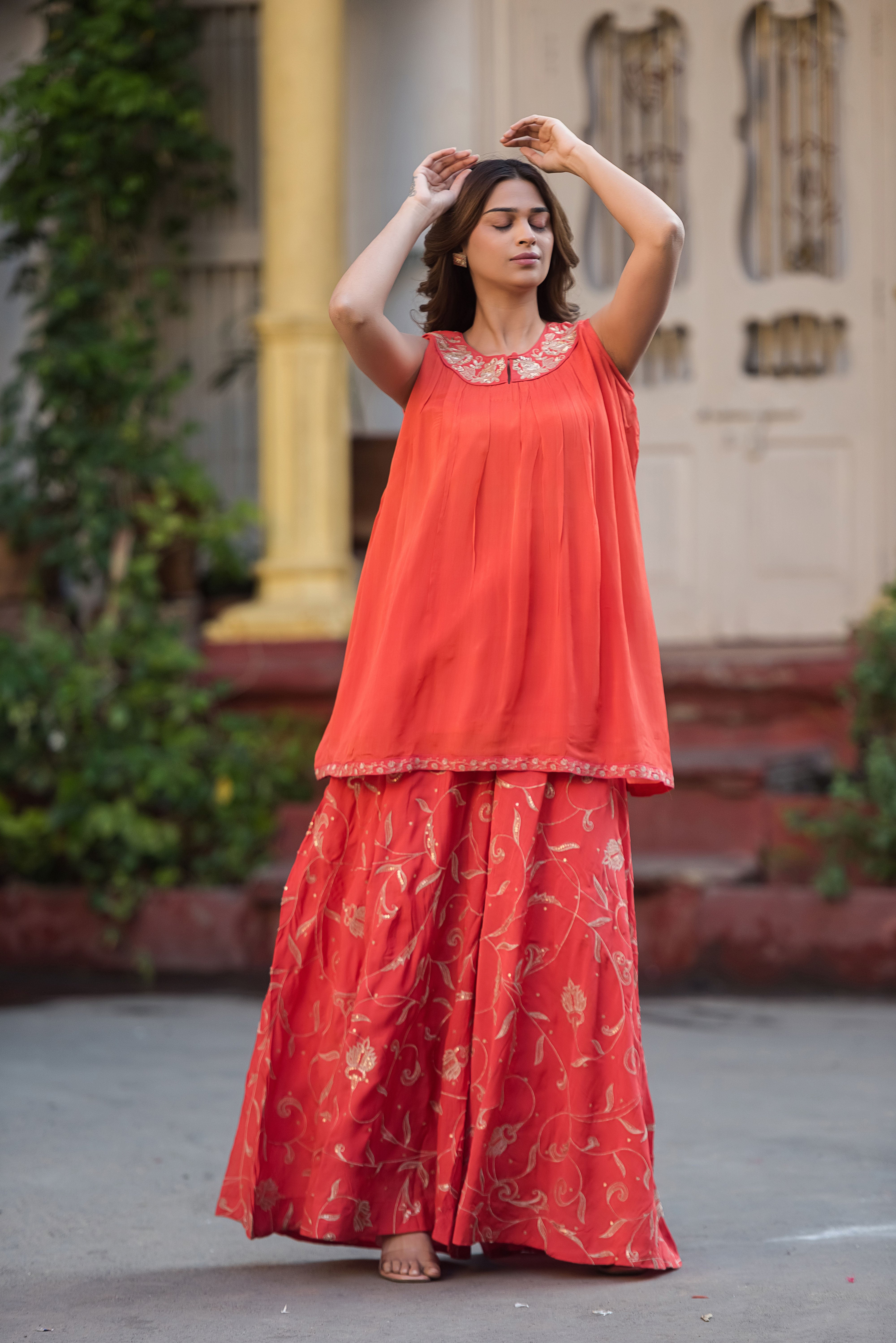 Vibrant Orange Co-ord Set