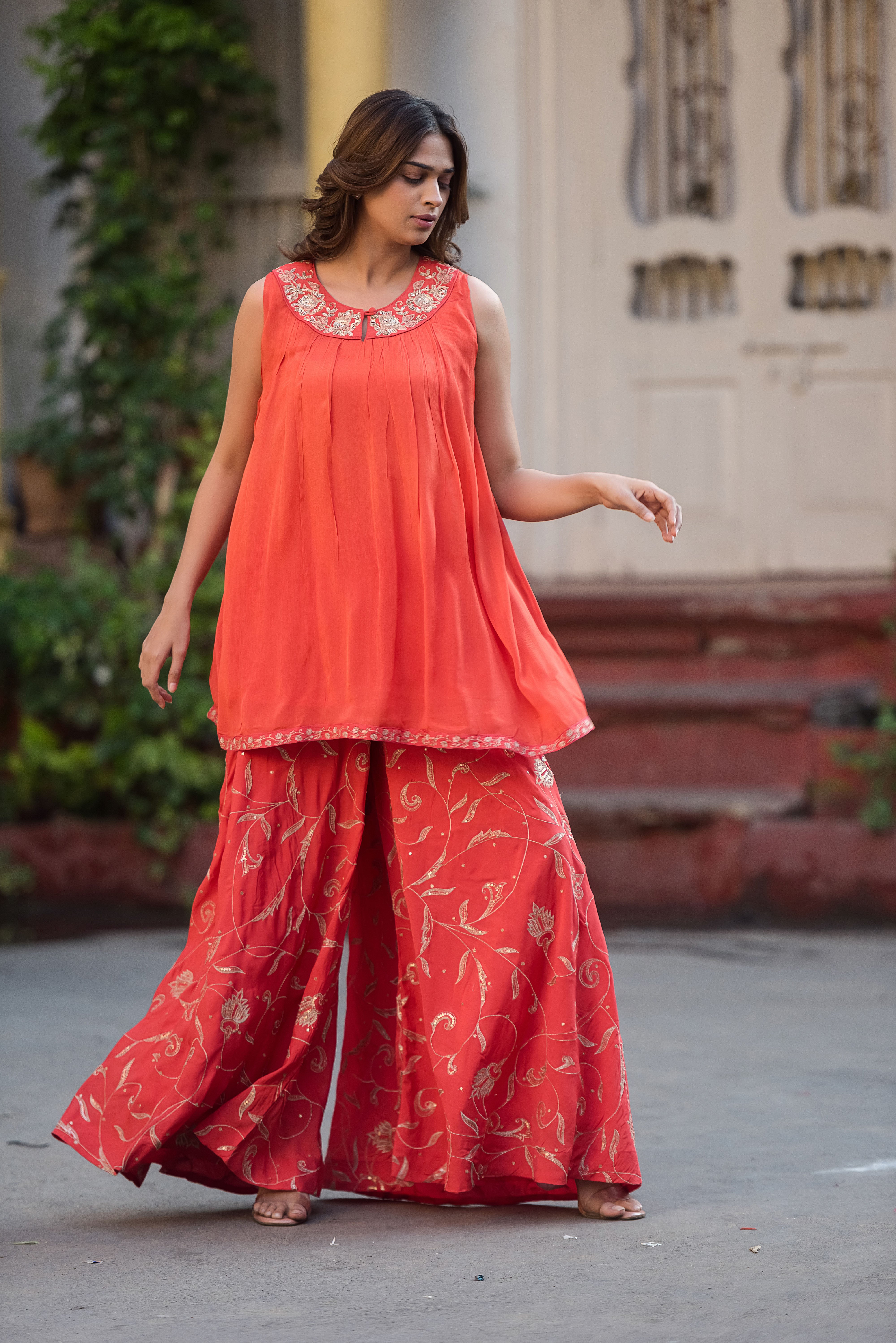 Vibrant Orange Co-ord Set