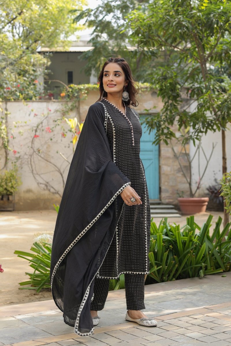 PAYAL Black Kurta Suit Set for Anyday - Payal