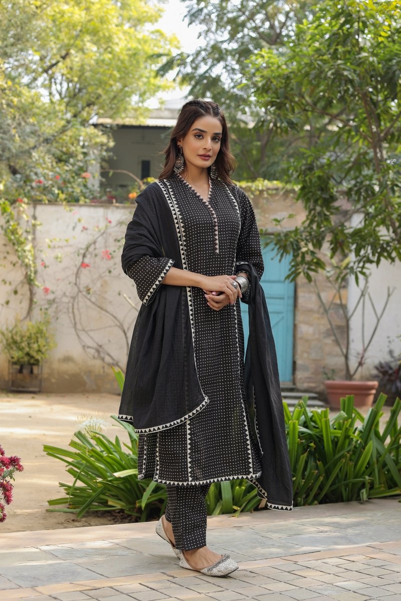 PAYAL Black Kurta Suit Set for Anyday - Payal