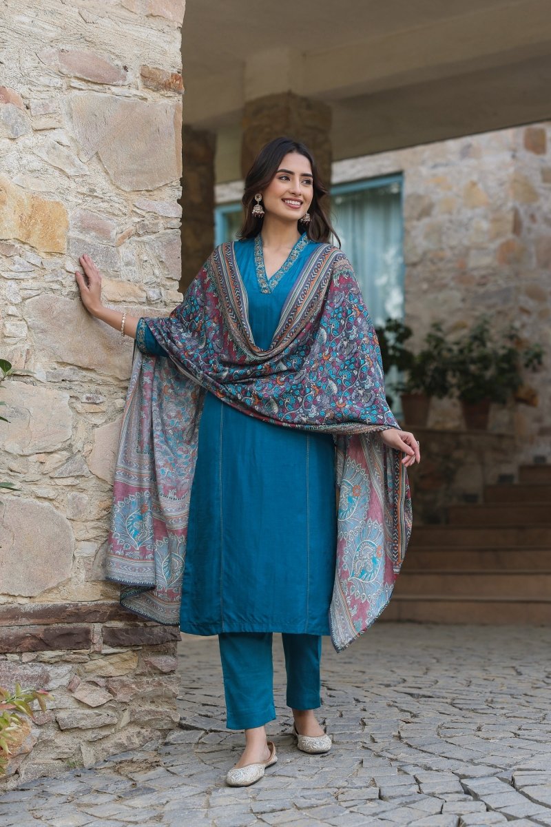 PAYAL Blue Kurta Suit Set for Anyday - Payal