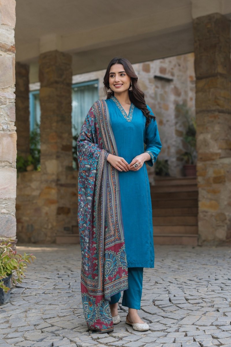 PAYAL Blue Kurta Suit Set for Anyday - Payal