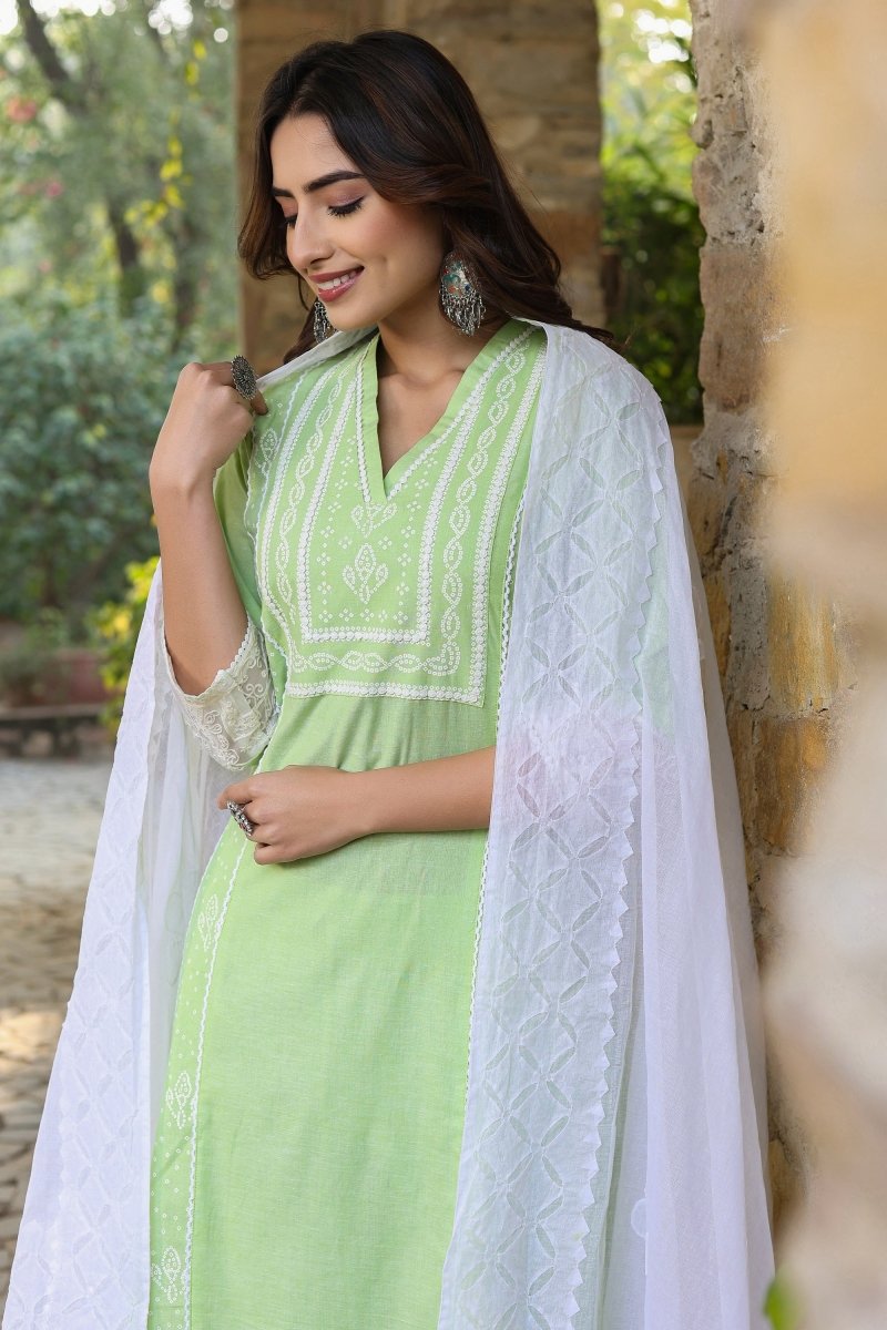 PAYAL Casual Mint Green Kurta Suit Set for Everyday - Payal