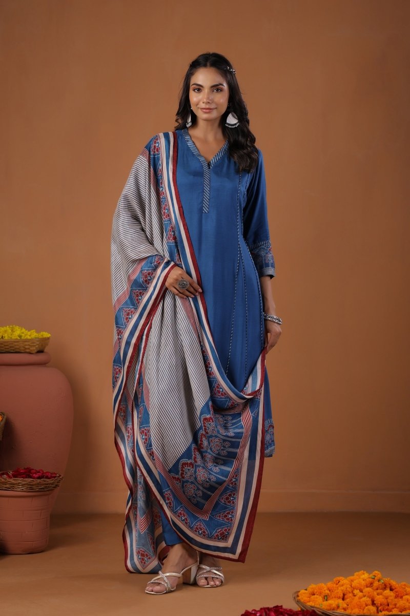 PAYAL Cobalt Blue Kurta Suit Set for every Occasion - Payal