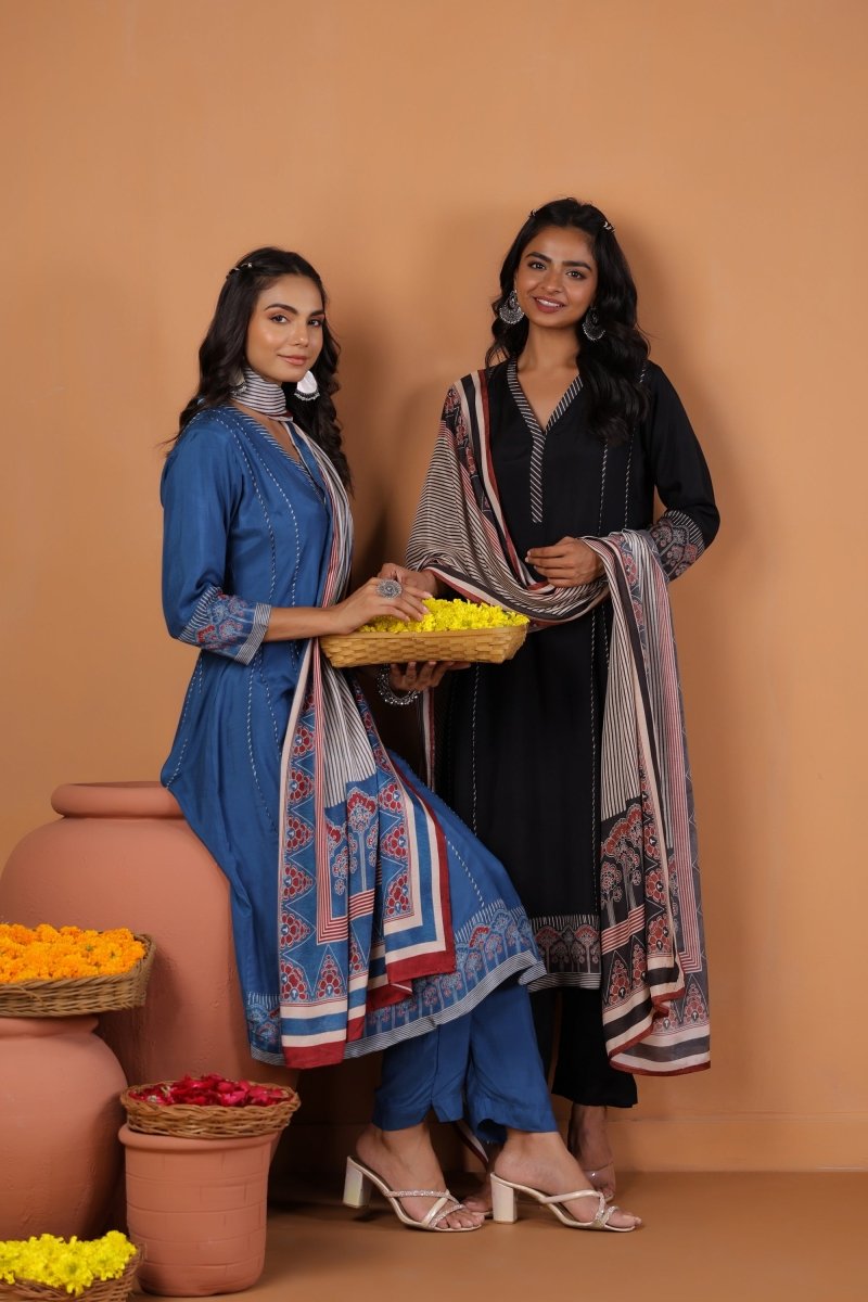 PAYAL Cobalt Blue Kurta Suit Set for every Occasion - Payal