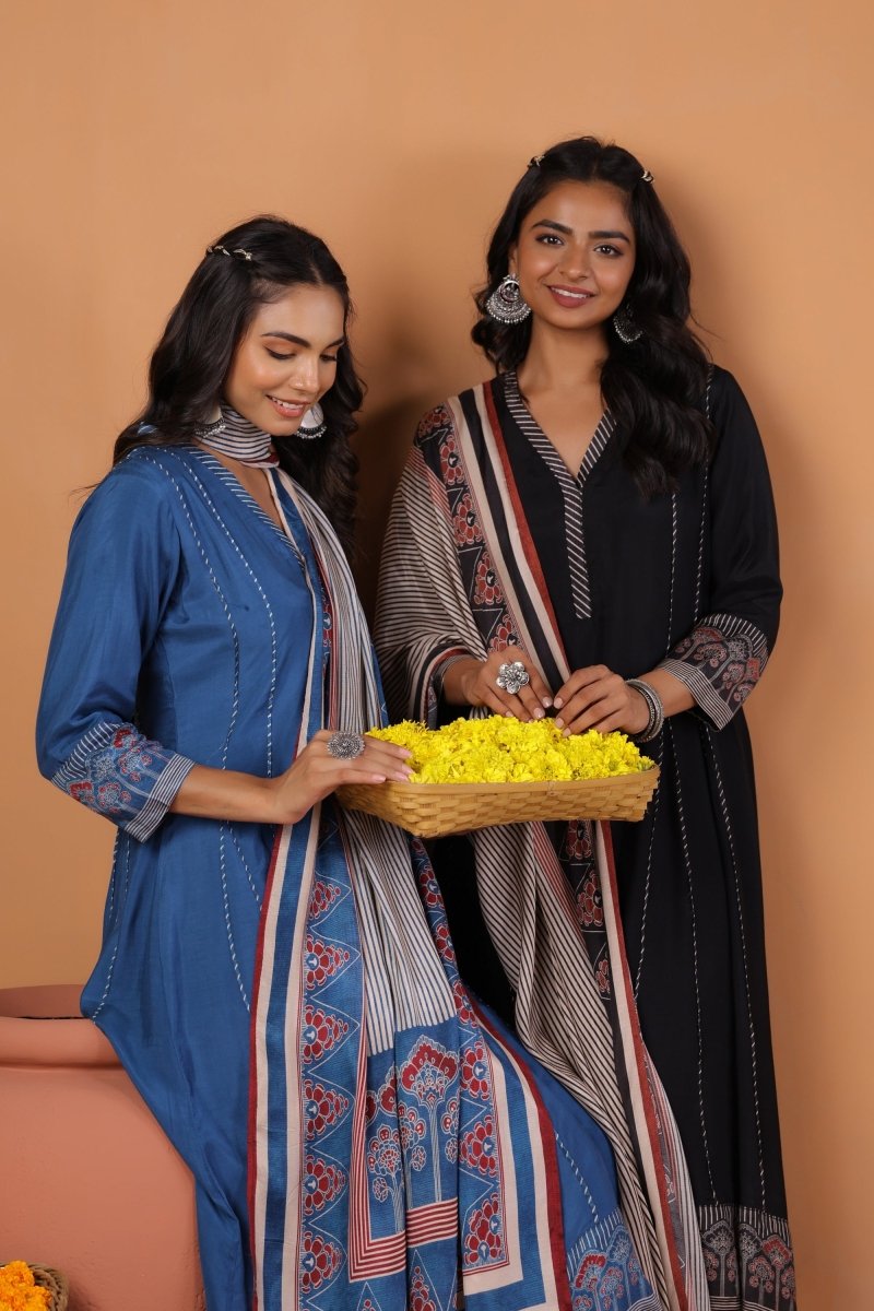 PAYAL Cobalt Blue Kurta Suit Set for every Occasion - Payal