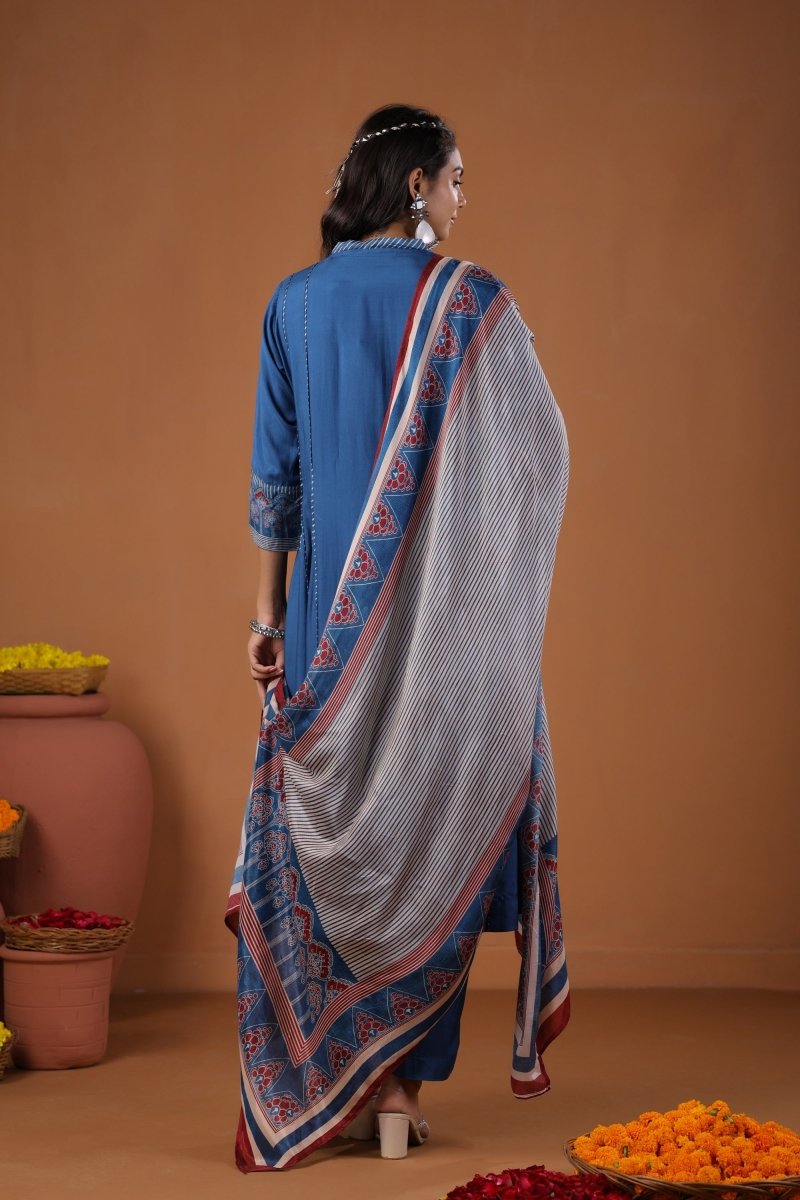 PAYAL Cobalt Blue Kurta Suit Set for every Occasion - Payal