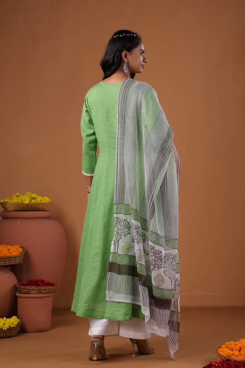 PAYAL Green Pastel Kurta Suit Set for Anyday - Payal