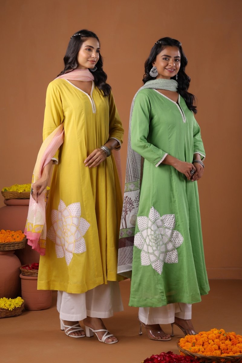 PAYAL Green Pastel Kurta Suit Set for Anyday - Payal