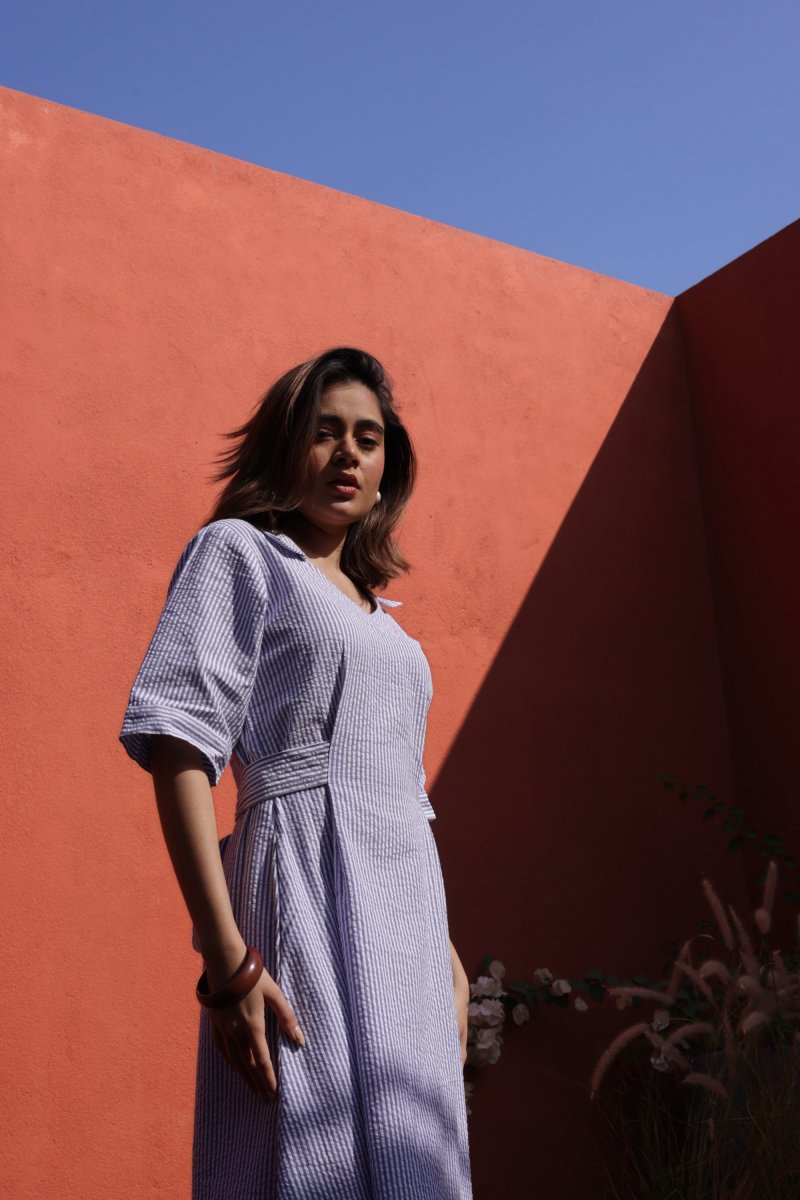 WOK Striped Grace Kurta Dress - Payal