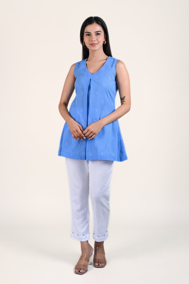 WOK Summer Sky Kurti Bottom set - Payal