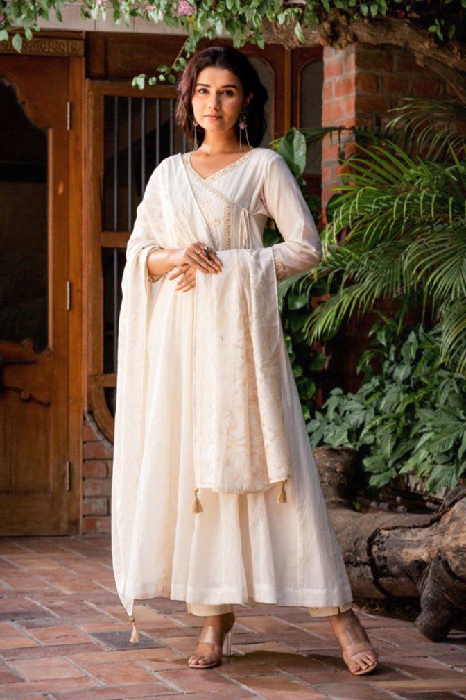 Cotton Angrakha Suit Set - Payal