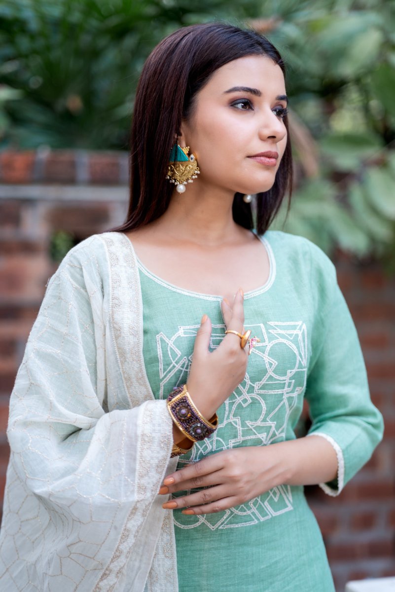 Cotton Linen Suit Set - Payal