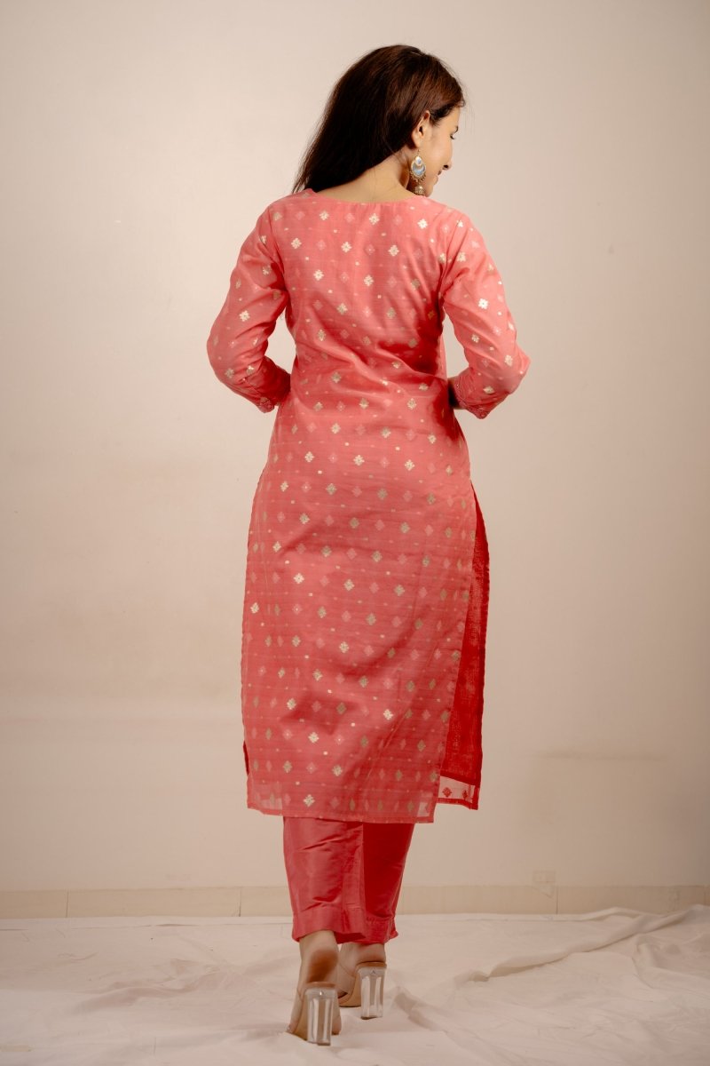 Cotton Straight Cut Suit Set - Payal